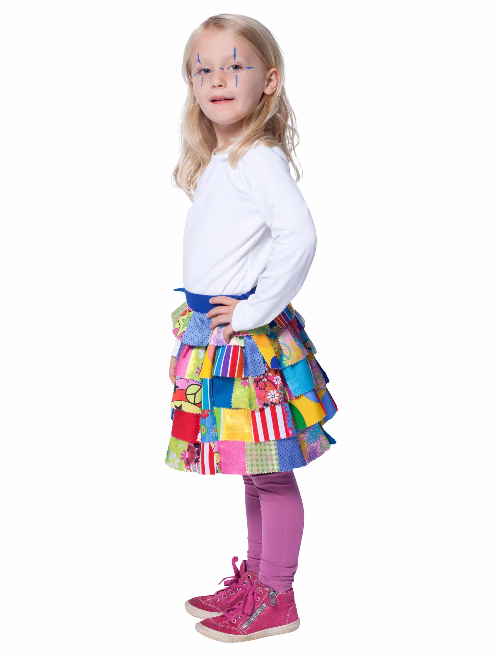 Lappenrock Kinder bunt 140