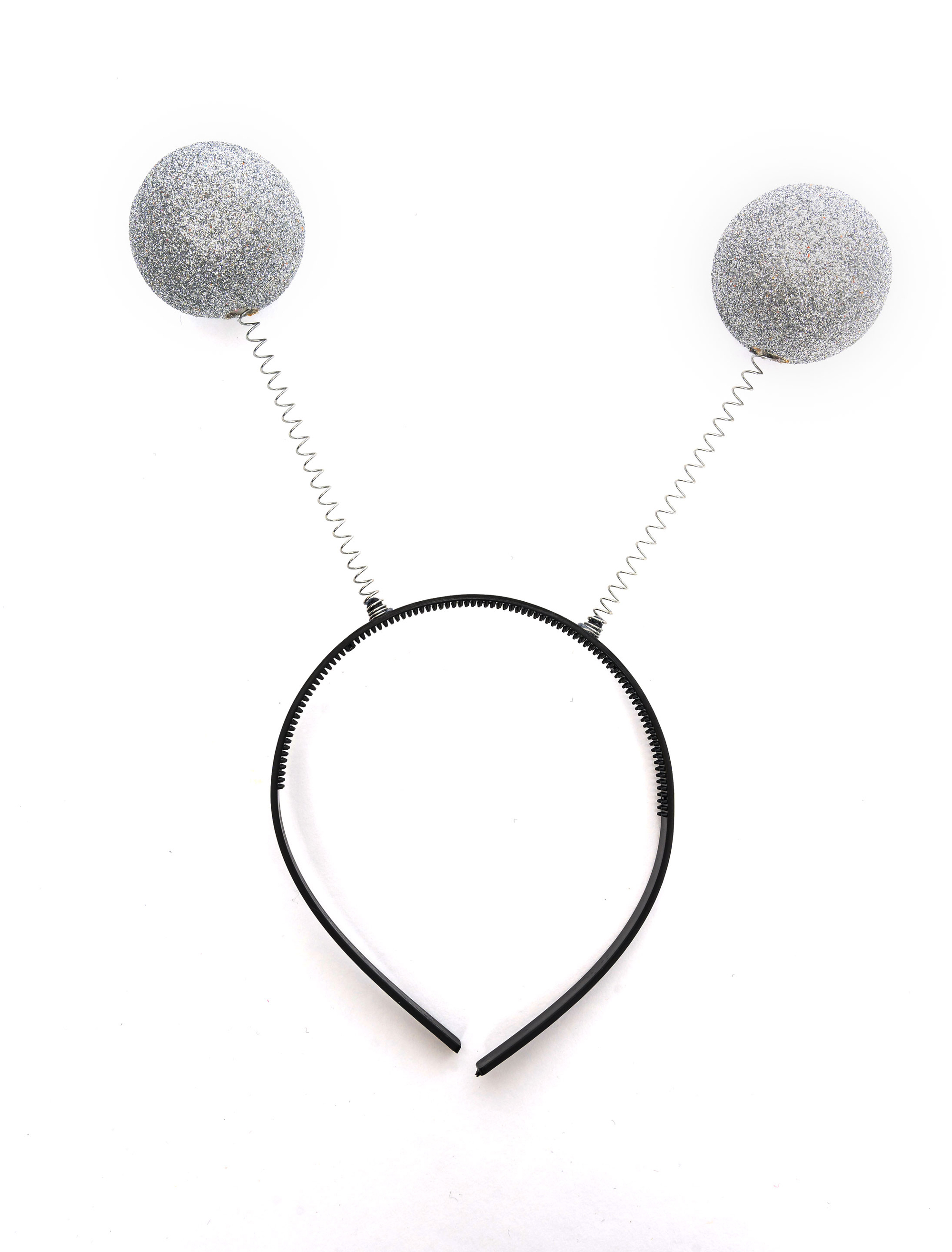 Haarreif Glitzerkugeln silber