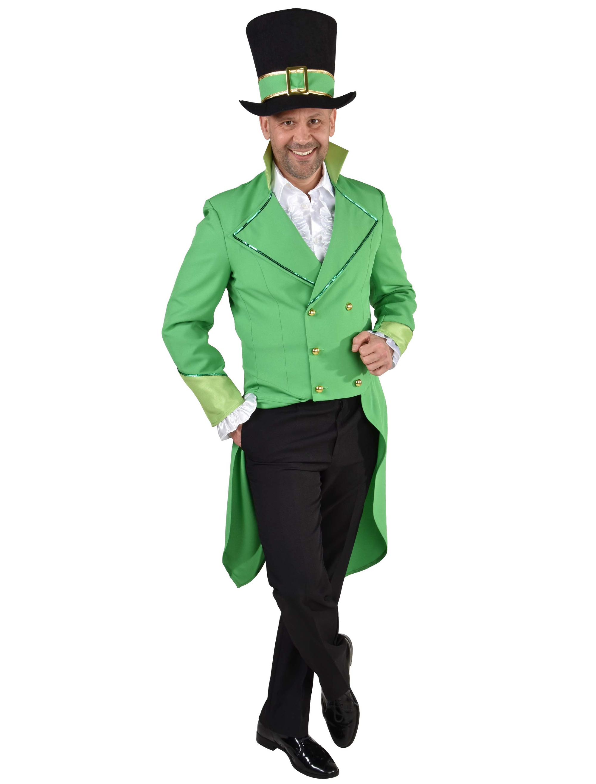 Frack St. Patricks Day Herren grün S