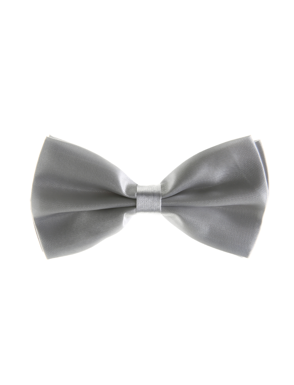 Fliege Satin silber