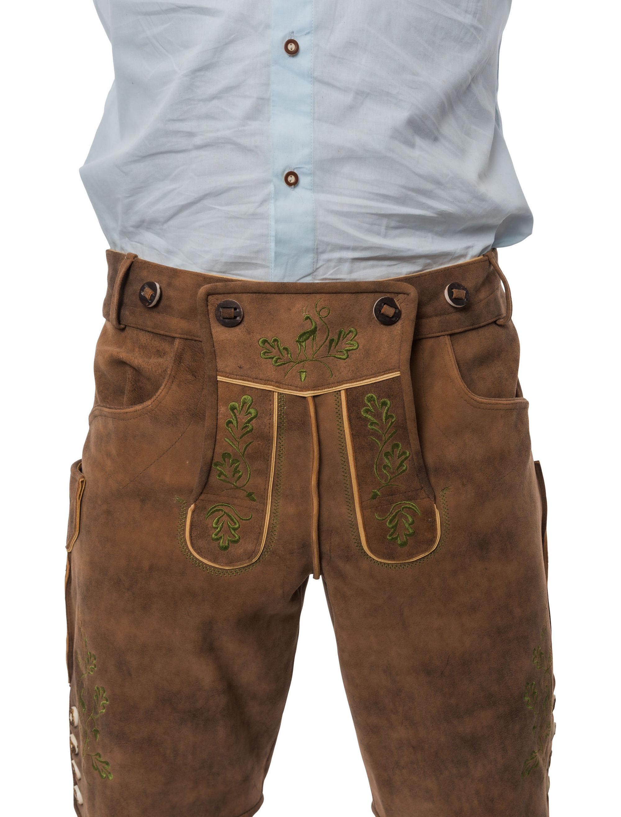 Lederhose kurz Reh Herren hellbraun S