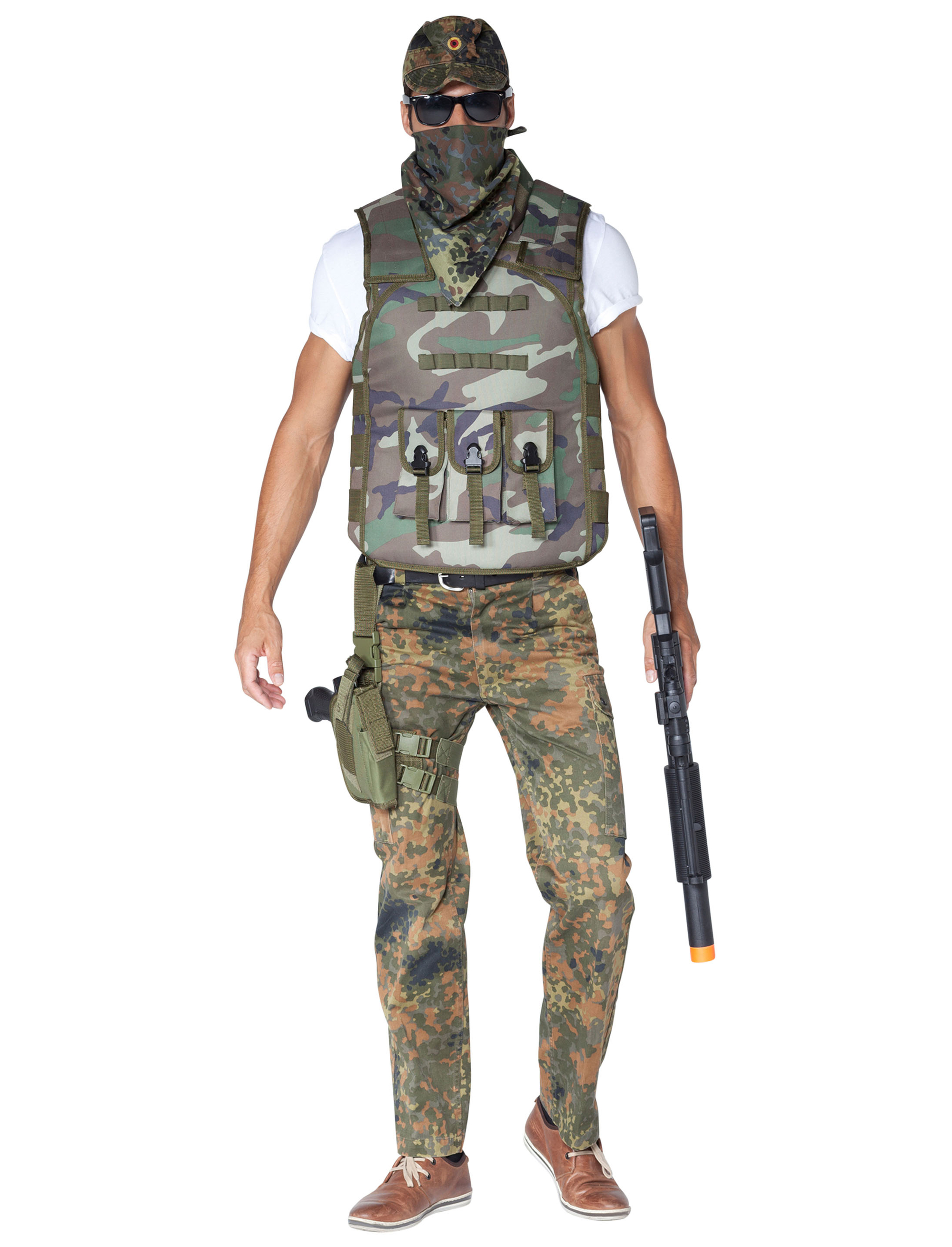 Weste Camouflage Herren