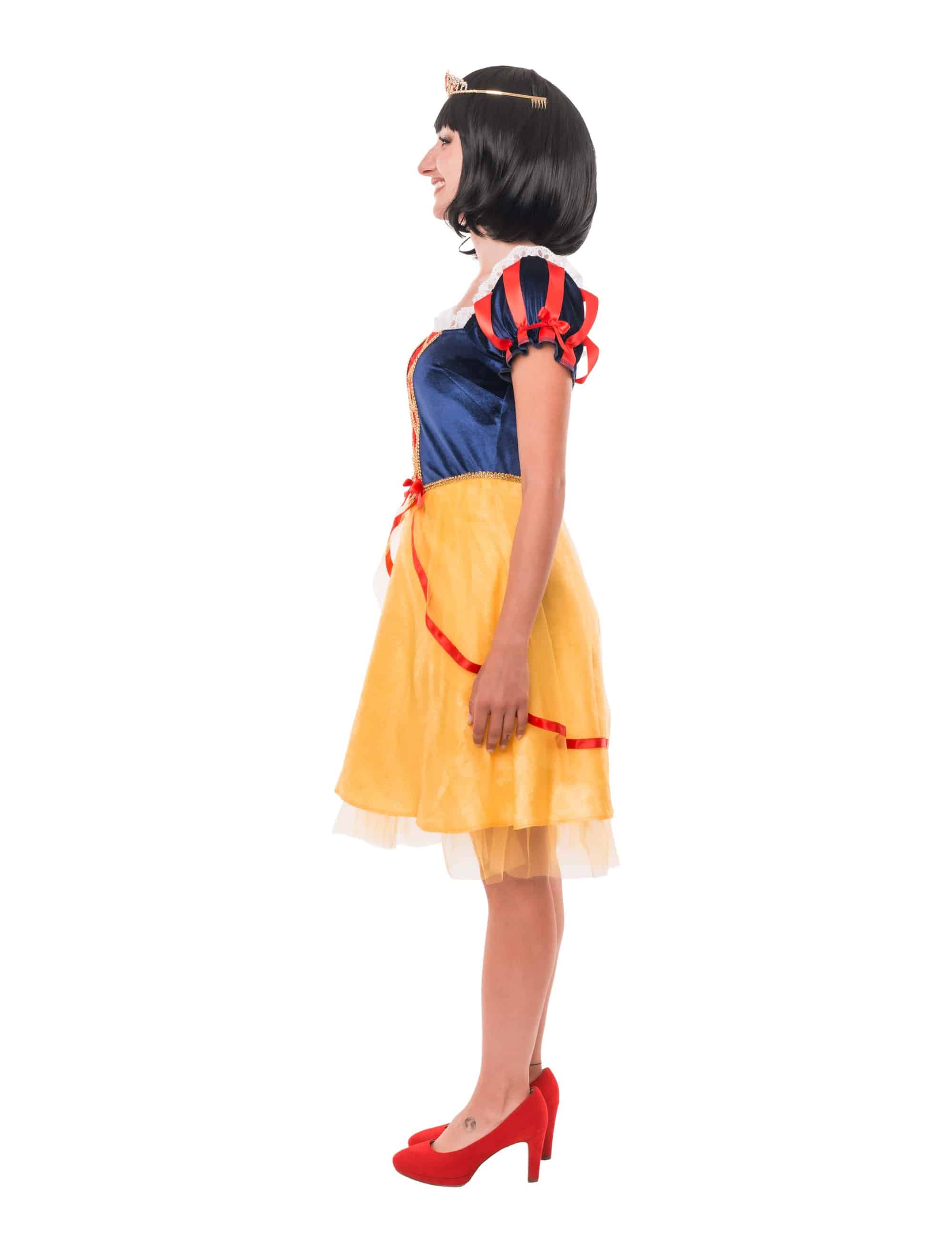 Kleid Waldprinzessin Damen blau/gelb 2XL