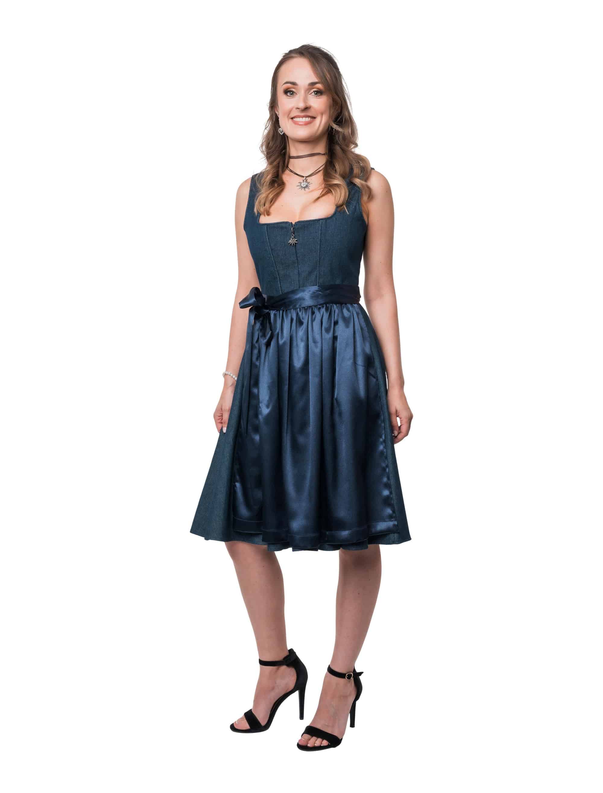 Dirndl Magda Damen blau 36