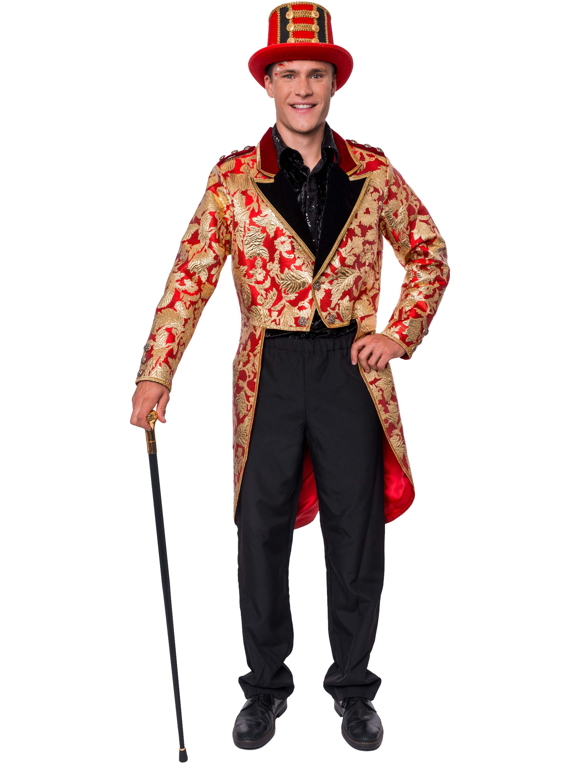 Frack Barock Herren rot/gold S
