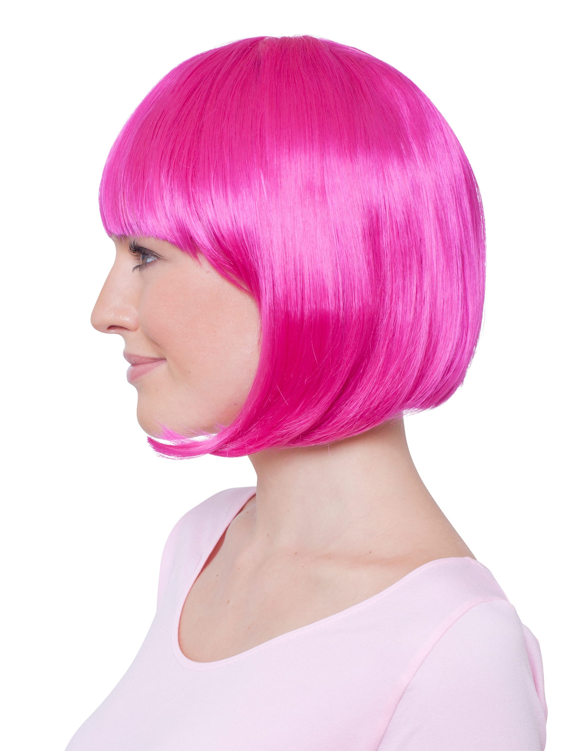 Perücke Pagenkopf fuchsia one size