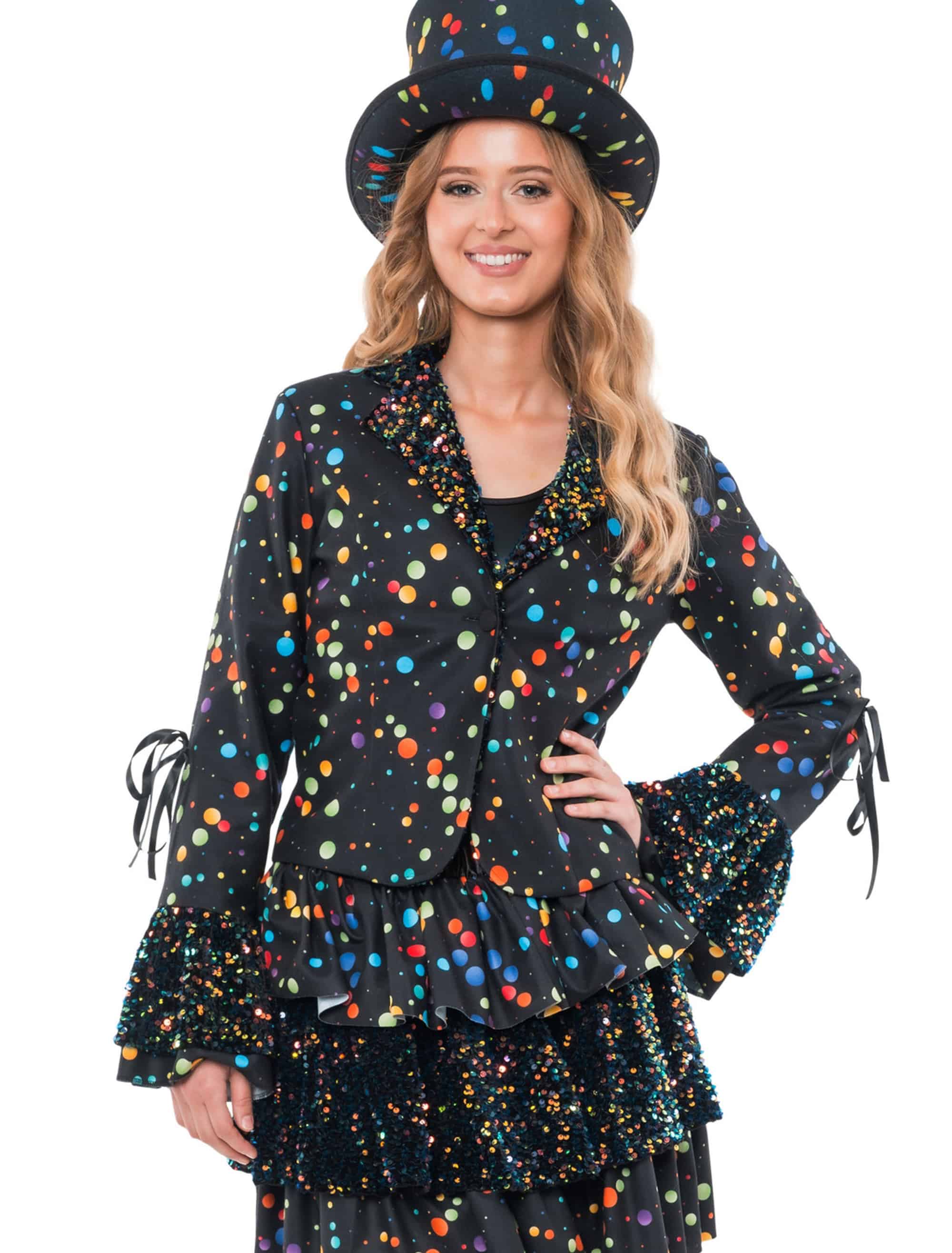 Jacke Konfetti Damen bunt 4XL