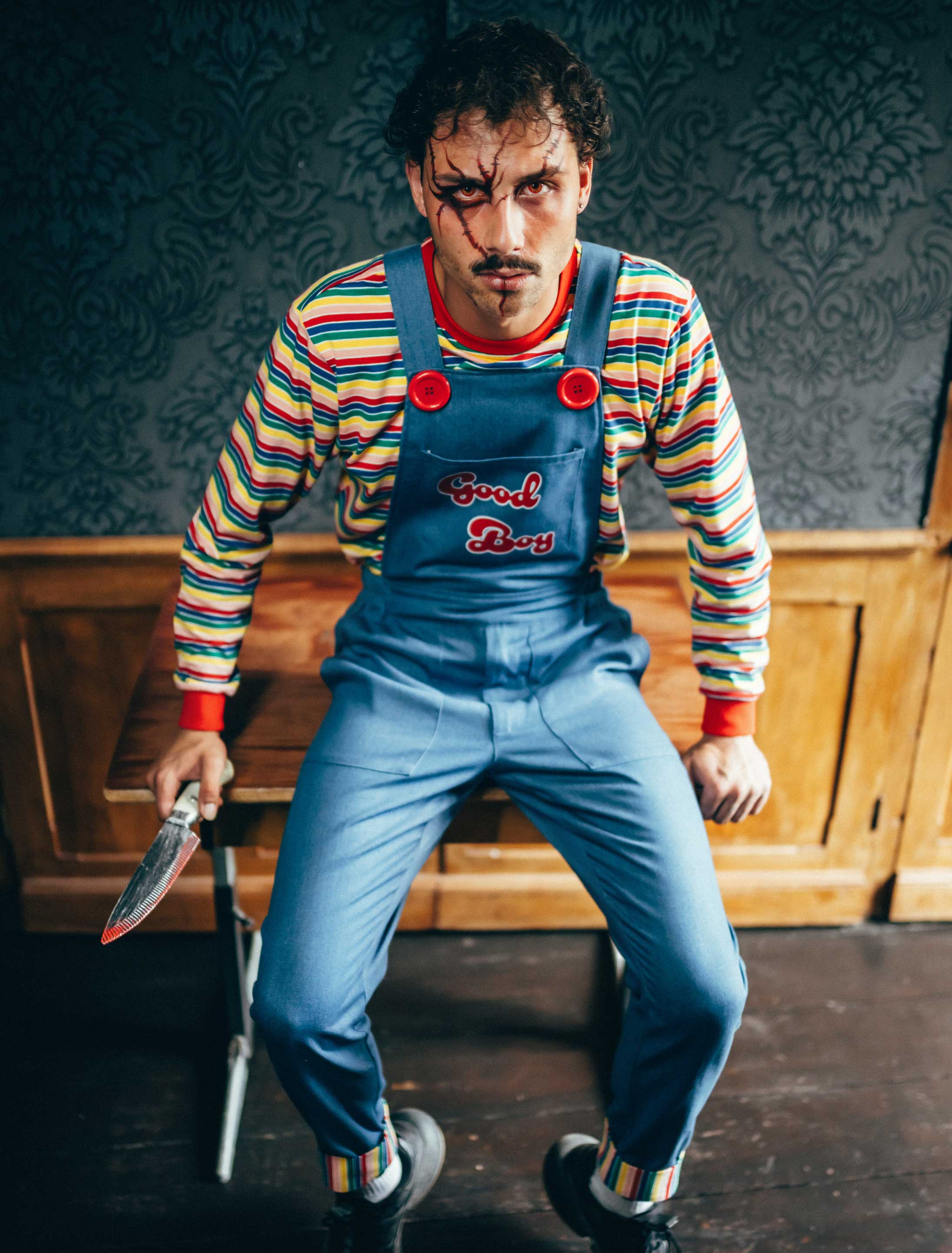 Latzhose Killerchuck blau S