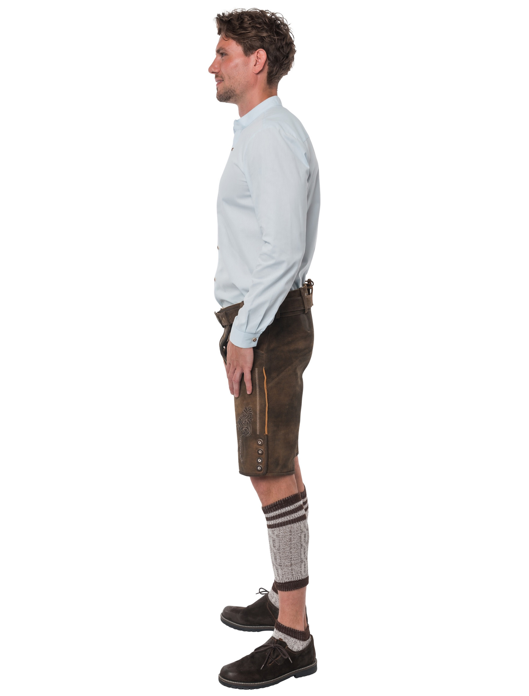Trachtenhemd Herren hellblau M