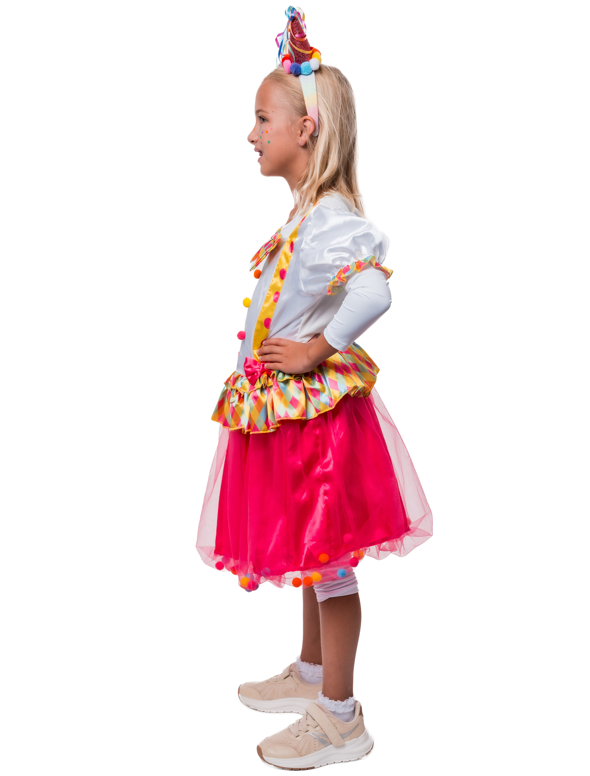 Kleid Clown Kinder bunt 104/116