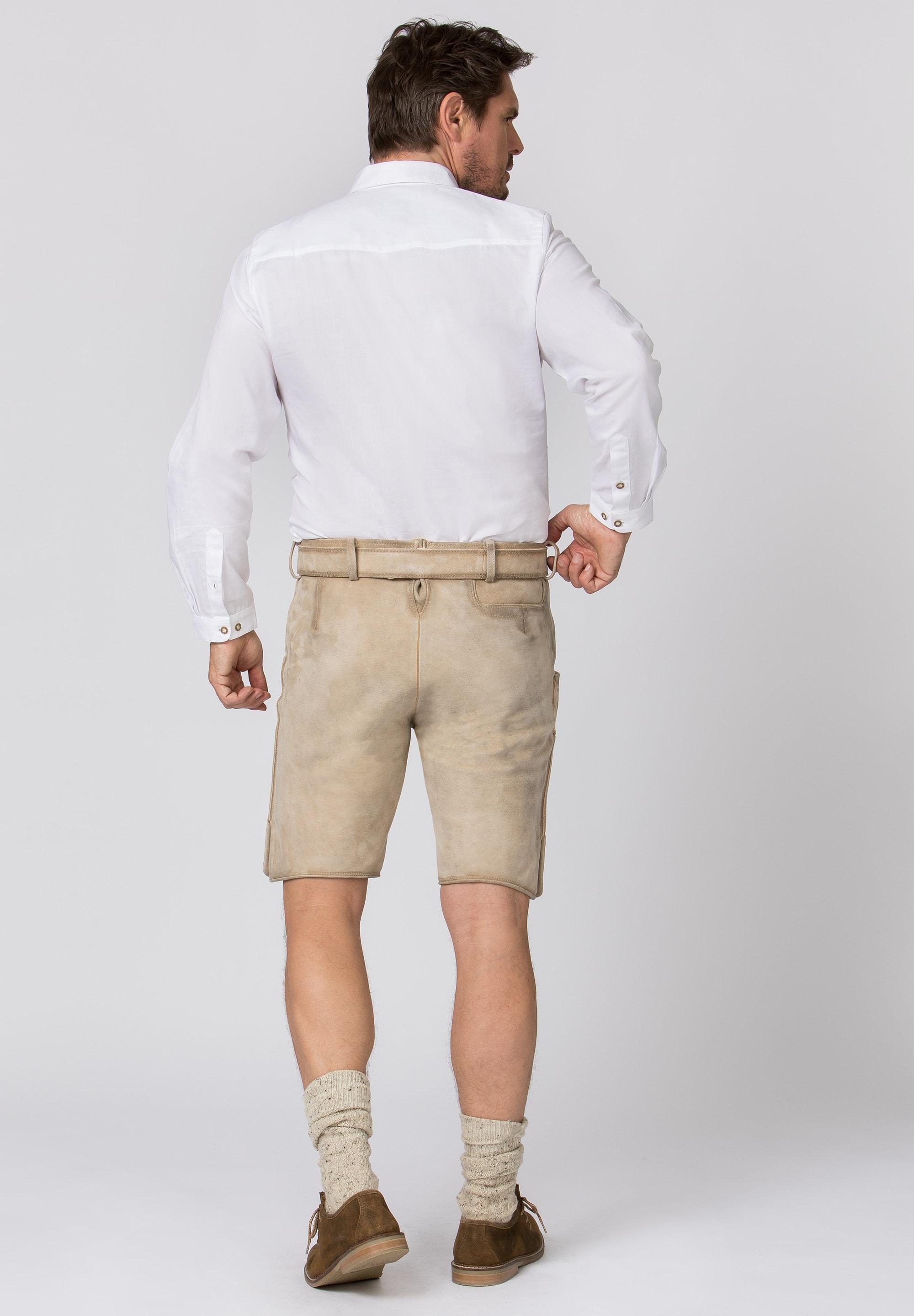 Lederhose Romano Herren beige 48