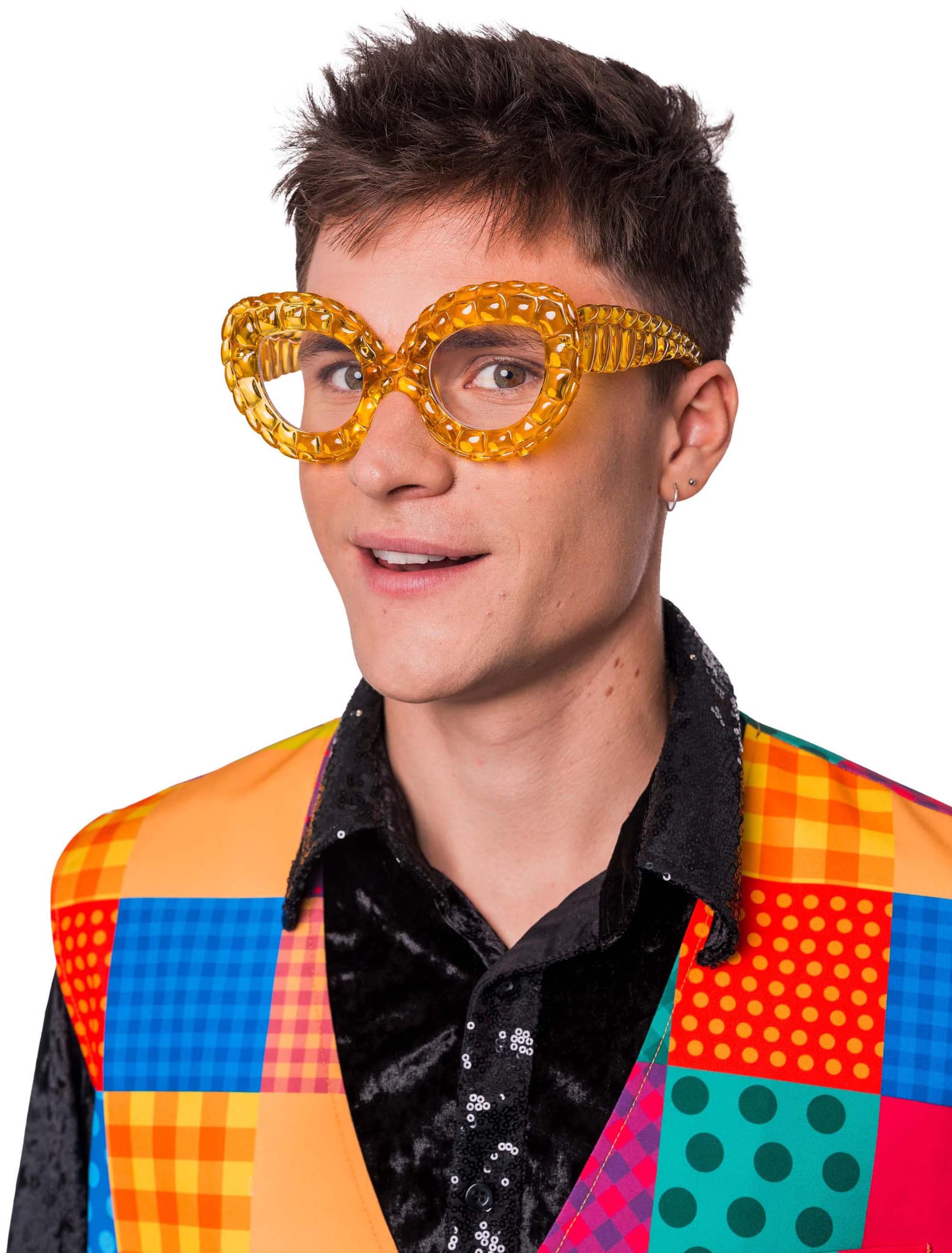 Brille Schlange gelb