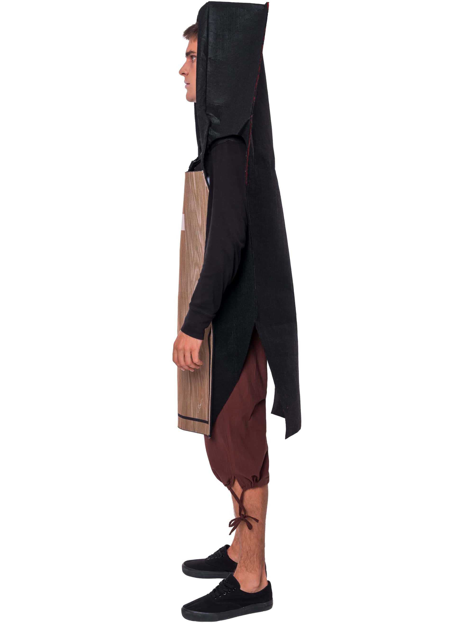 Kostüm Sarg schwarz/beige one size