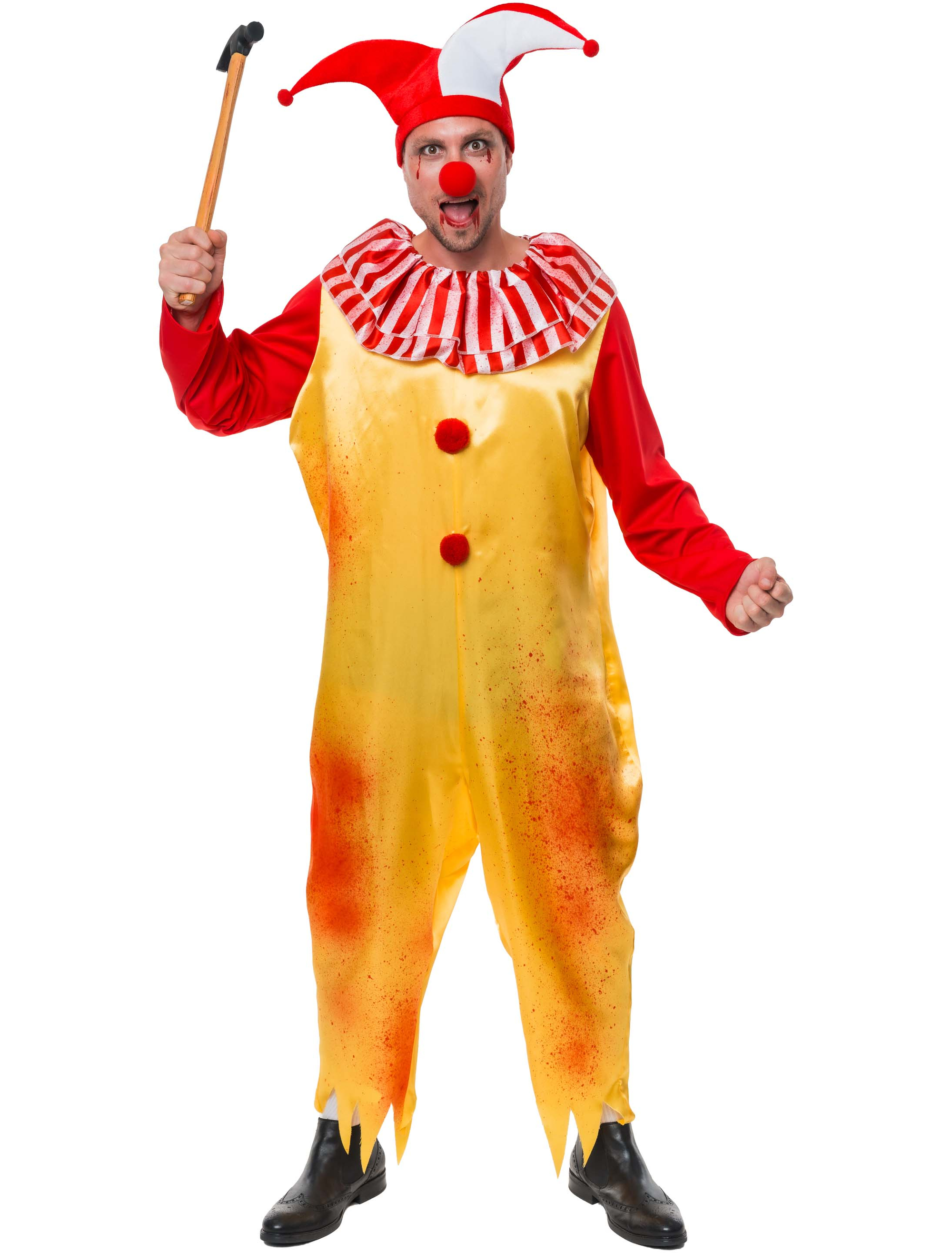 Overall Horrorclown rot/gelb S/M