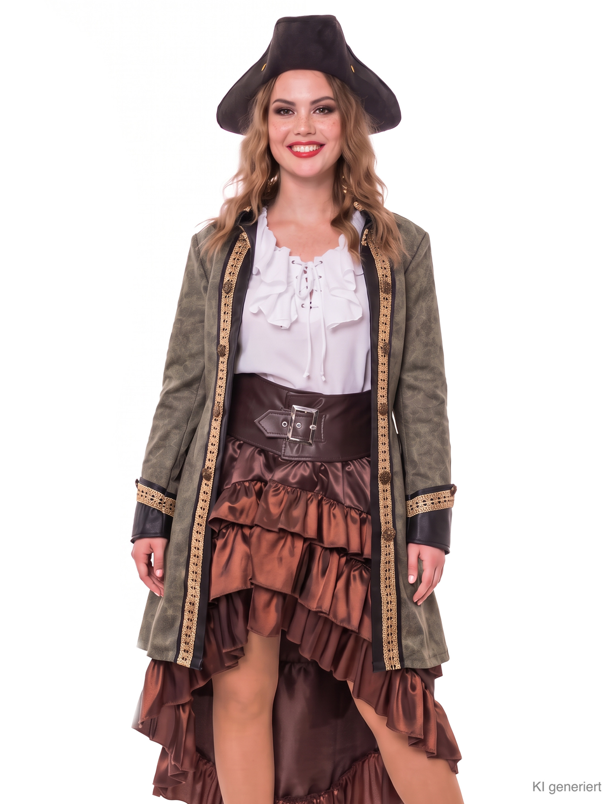 Gehrock deluxe Damen olivgrün S/M