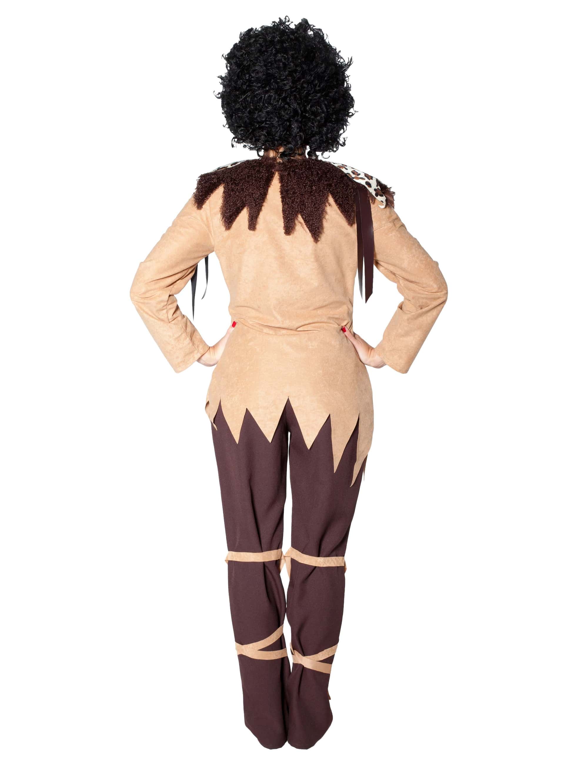 Neandertaler Dame 2tlg. braun S