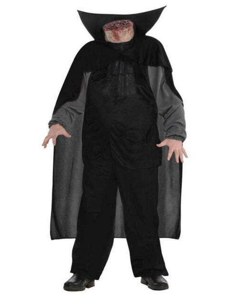 Kostüm Kopfloser 3-tlg. Kinder schwarz 158