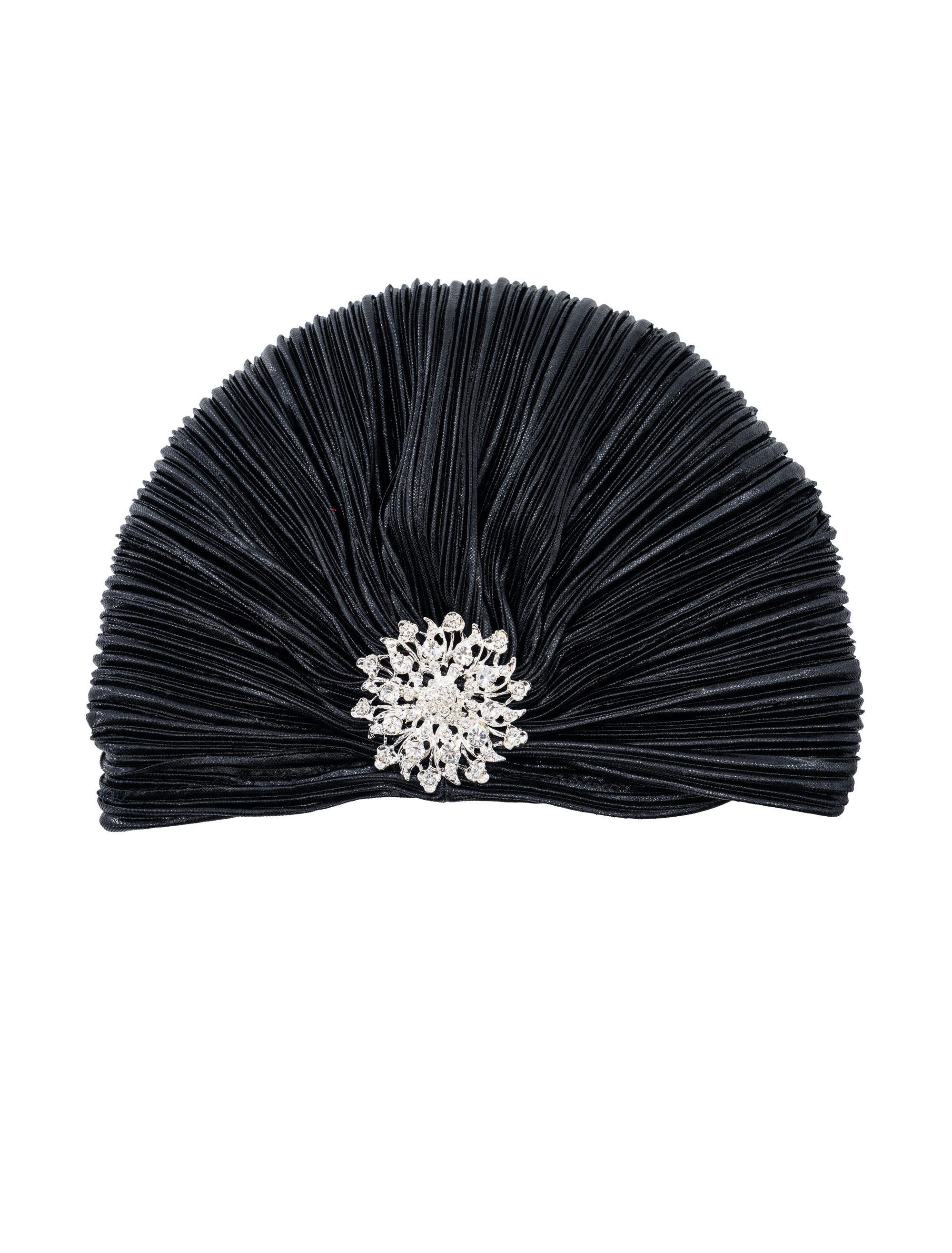 Turban schwarz mit Steinen