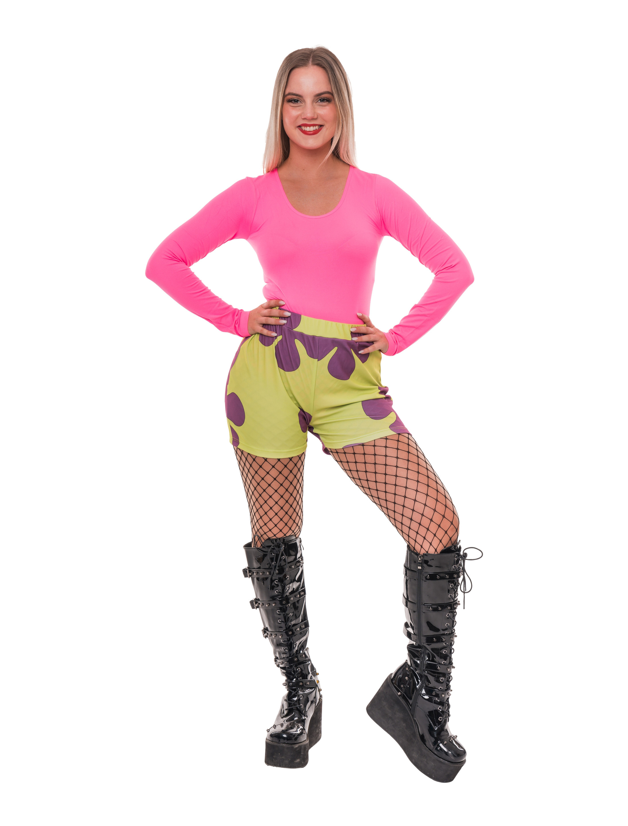 Shorts Seestern Patrick lila/grün L/XL