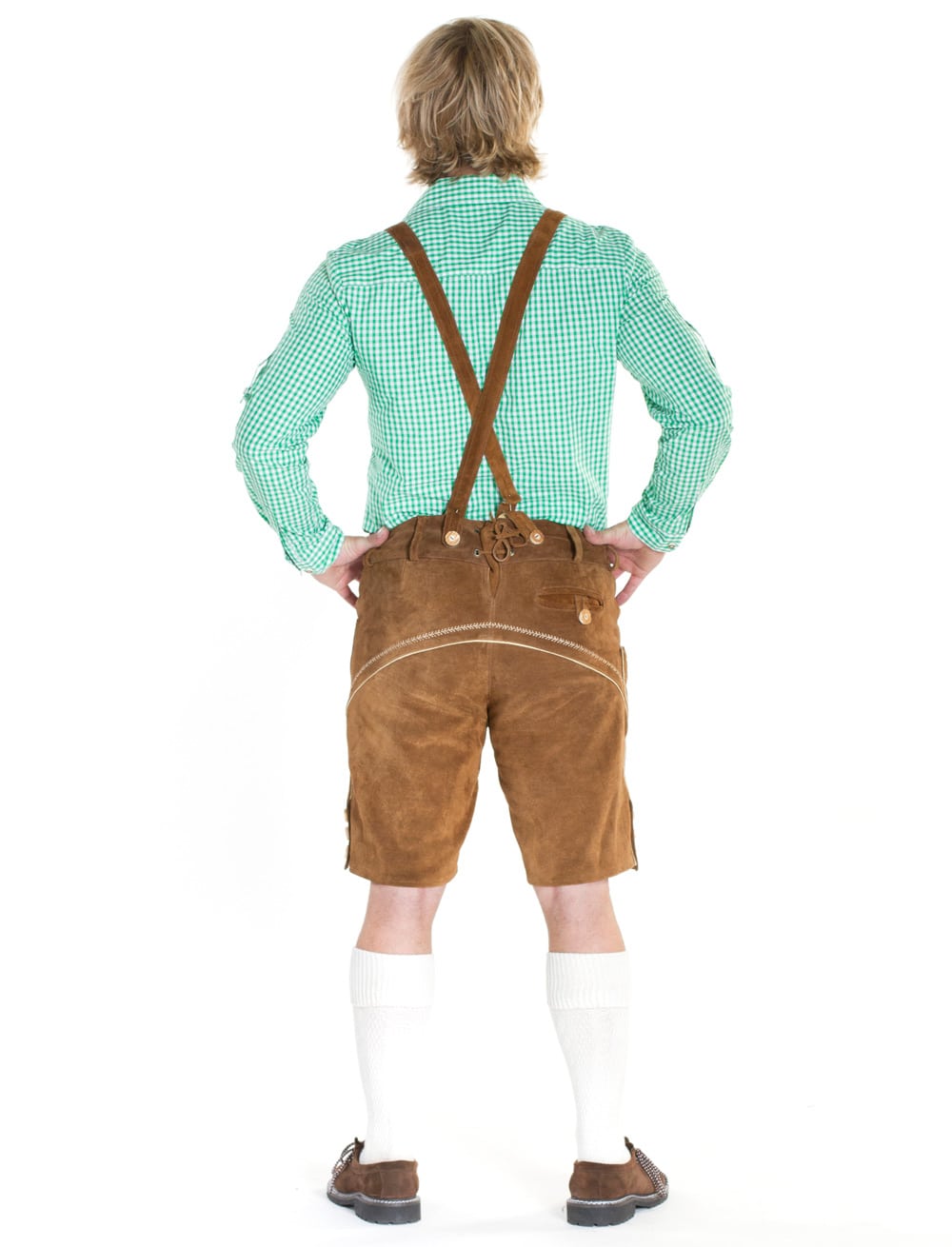 Lederhose Seppl Herren braun M