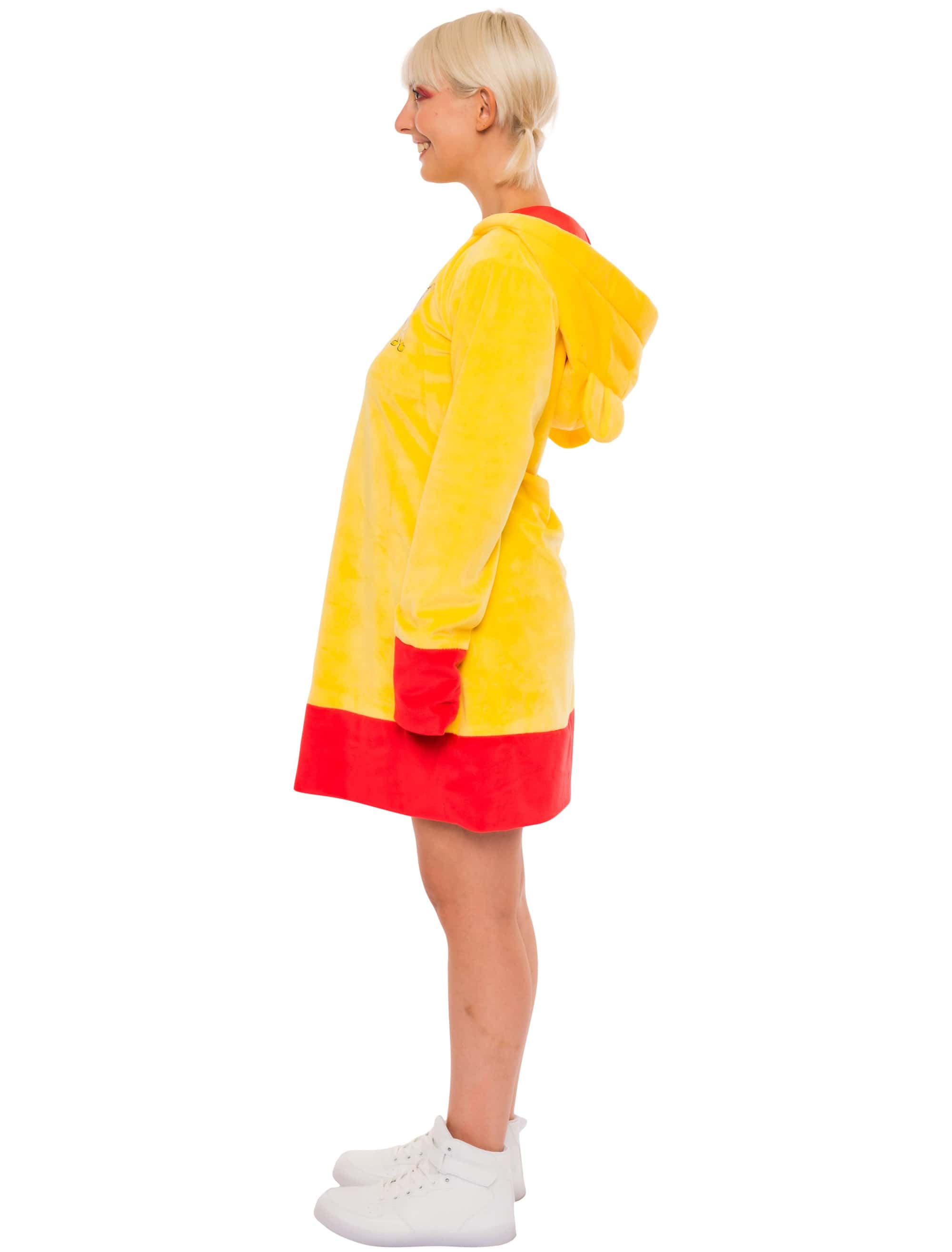 Kleid HARIBO Goldbären Plüsch Damen rot/gelb L/XL