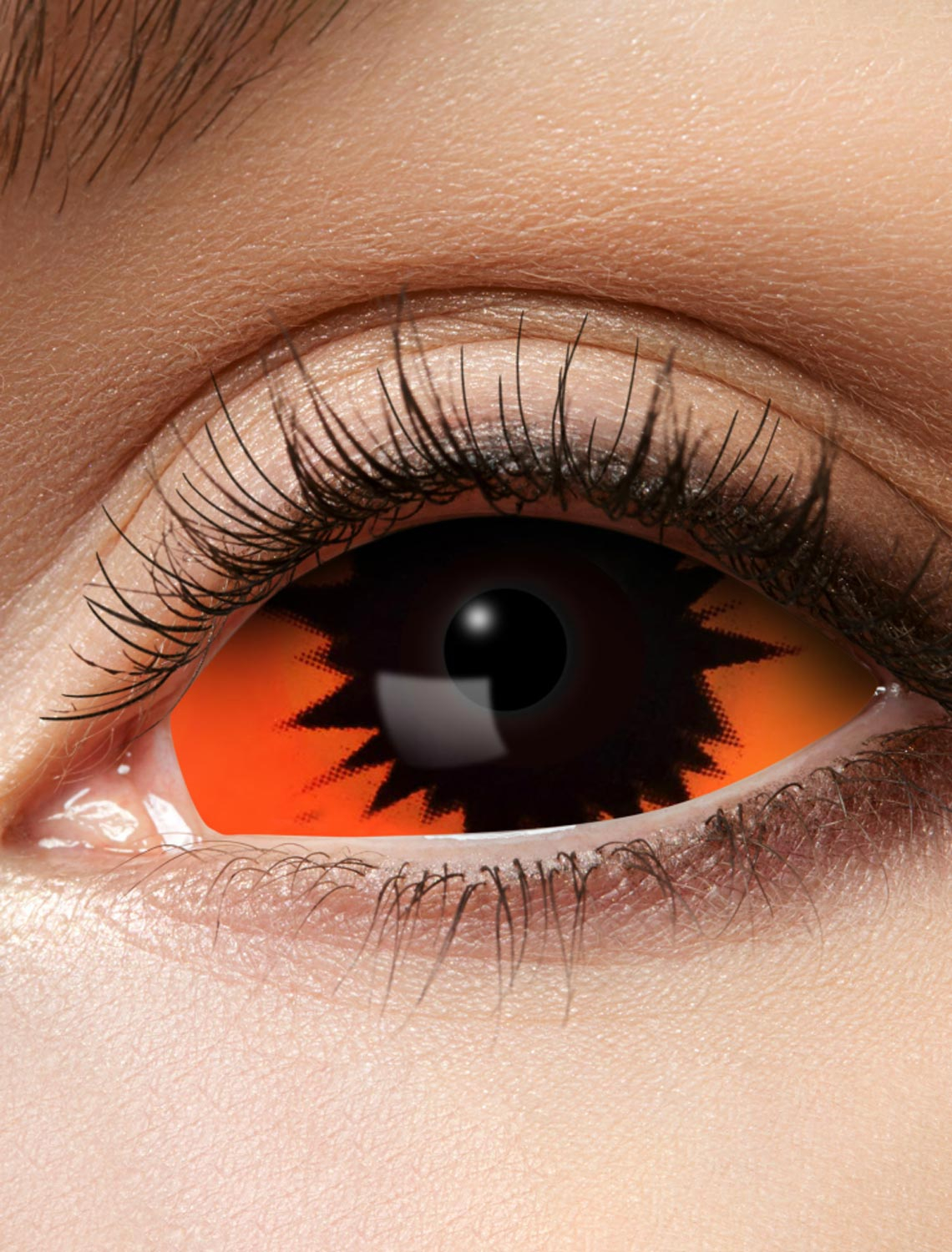 Kontaktlinsen Sclera Demon orange
