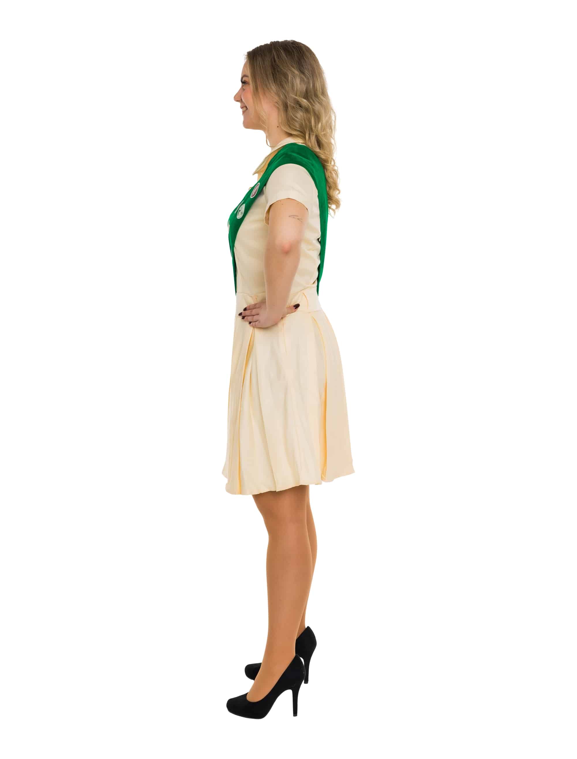 Kleid Pfadfinderin 2-tlg. Damen beige 2XL