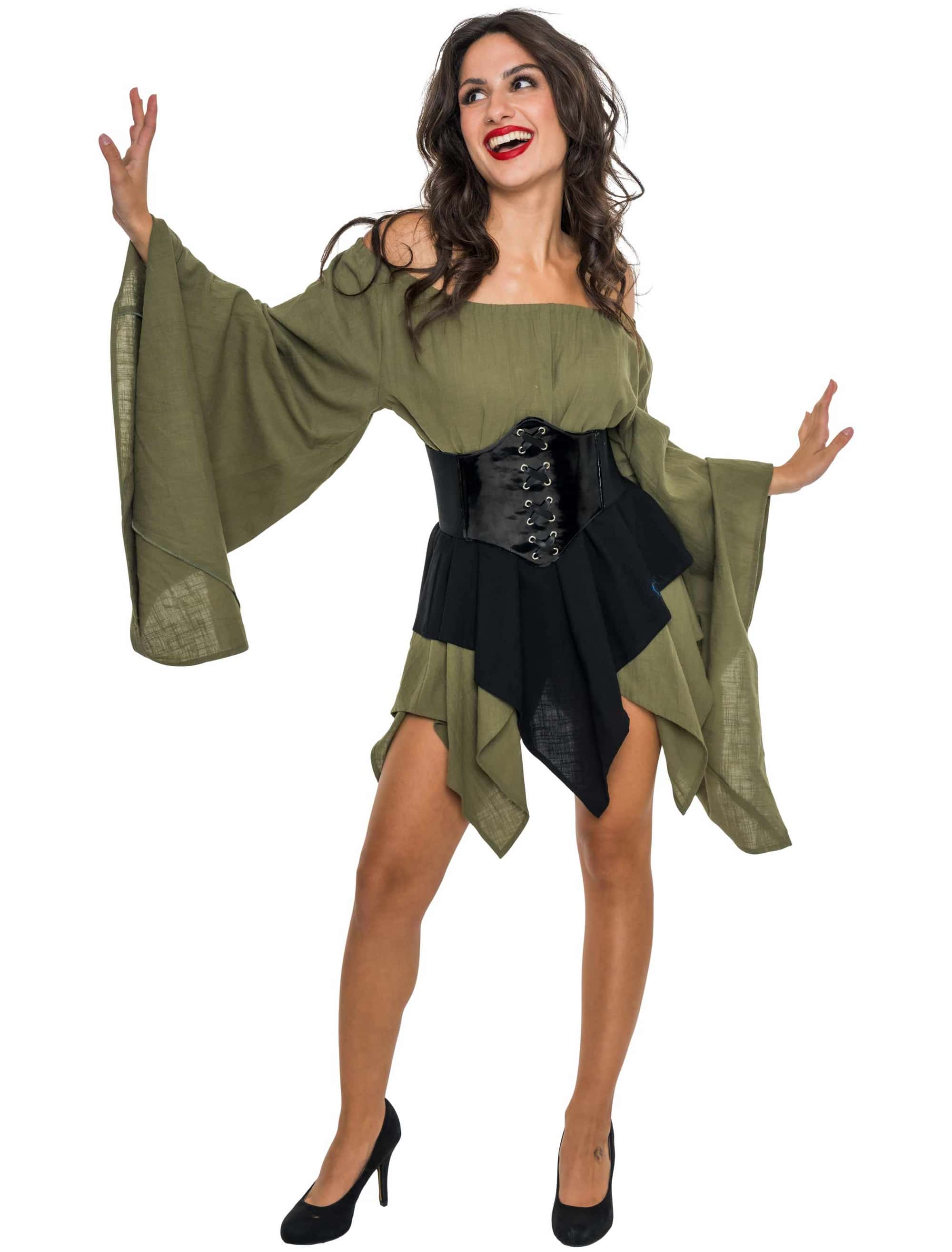 Kleid Robin Damen grün L/XL