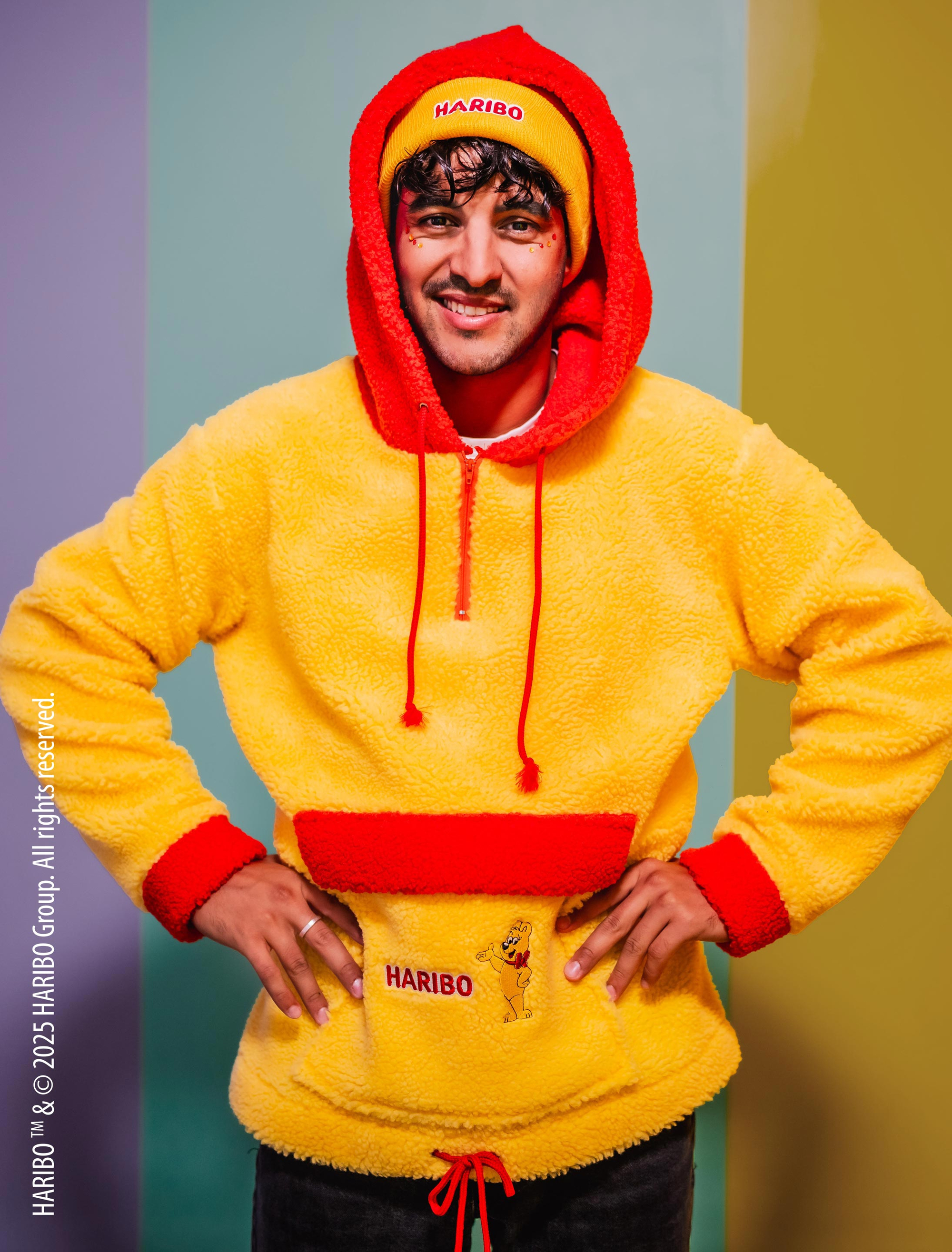 Hoodie HARIBO Goldbären rot/gelb L/XL