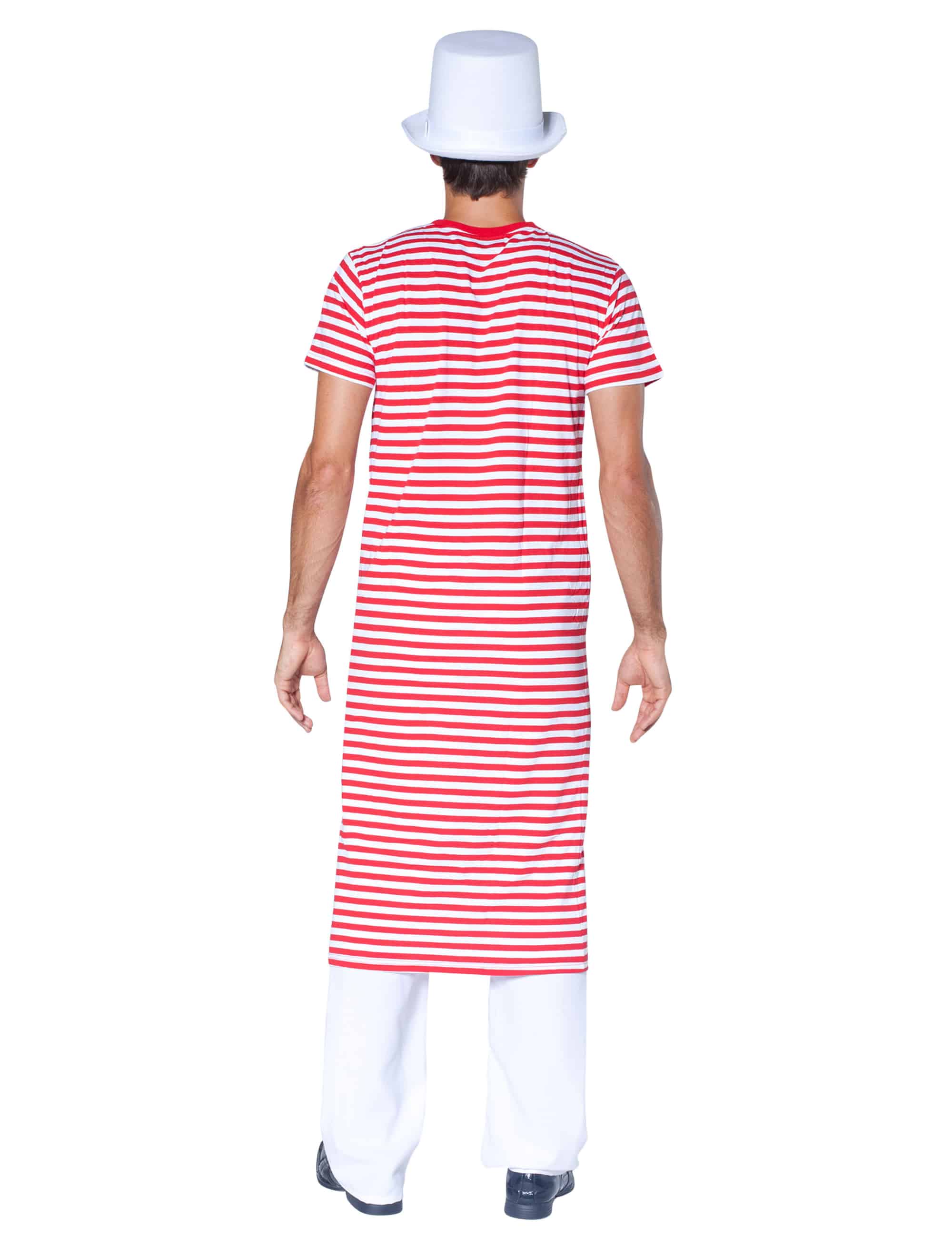 Rivelhemd kurzarm rot/weiß S