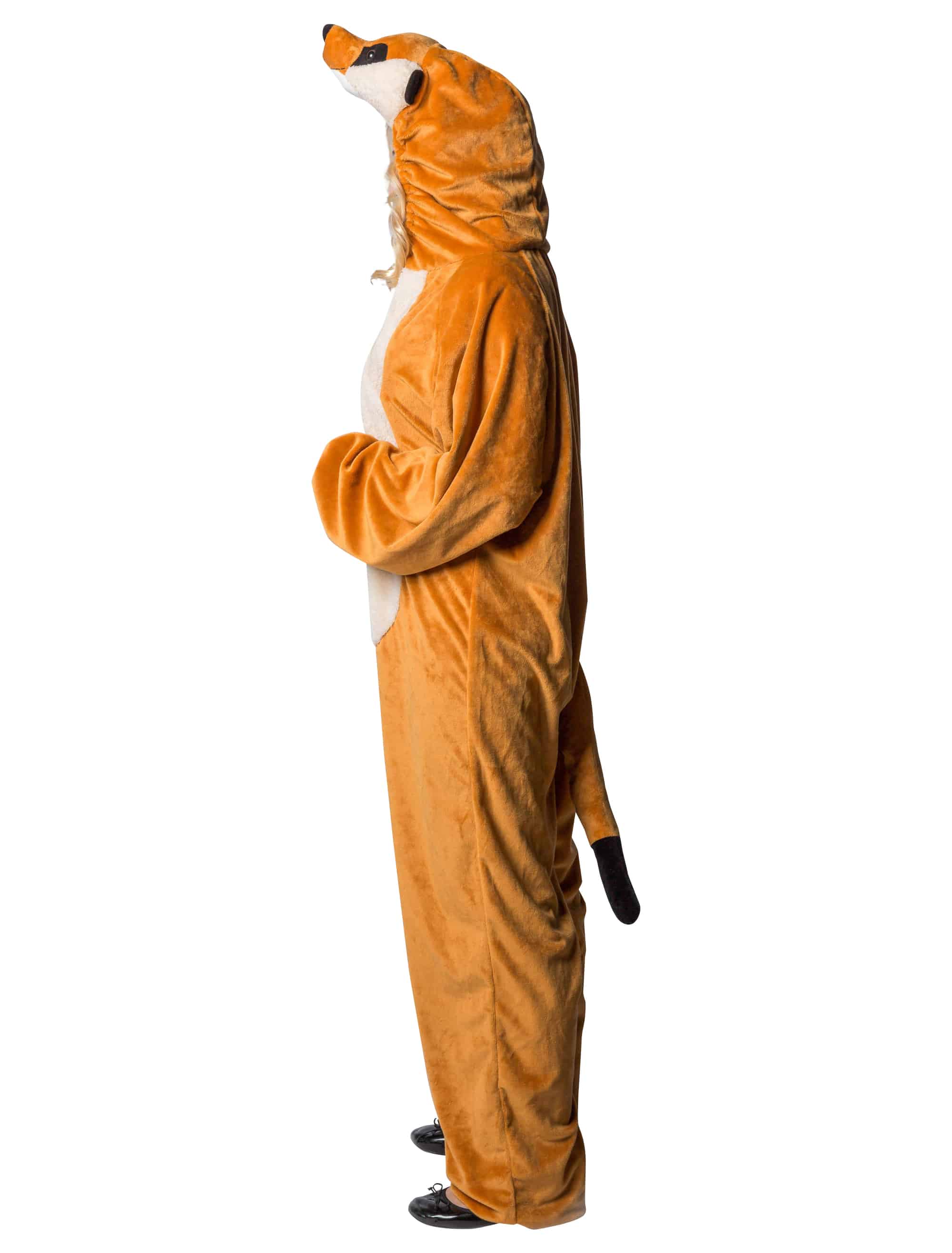 Overall Plüsch Erdmännchen Damen hellbraun 40-42