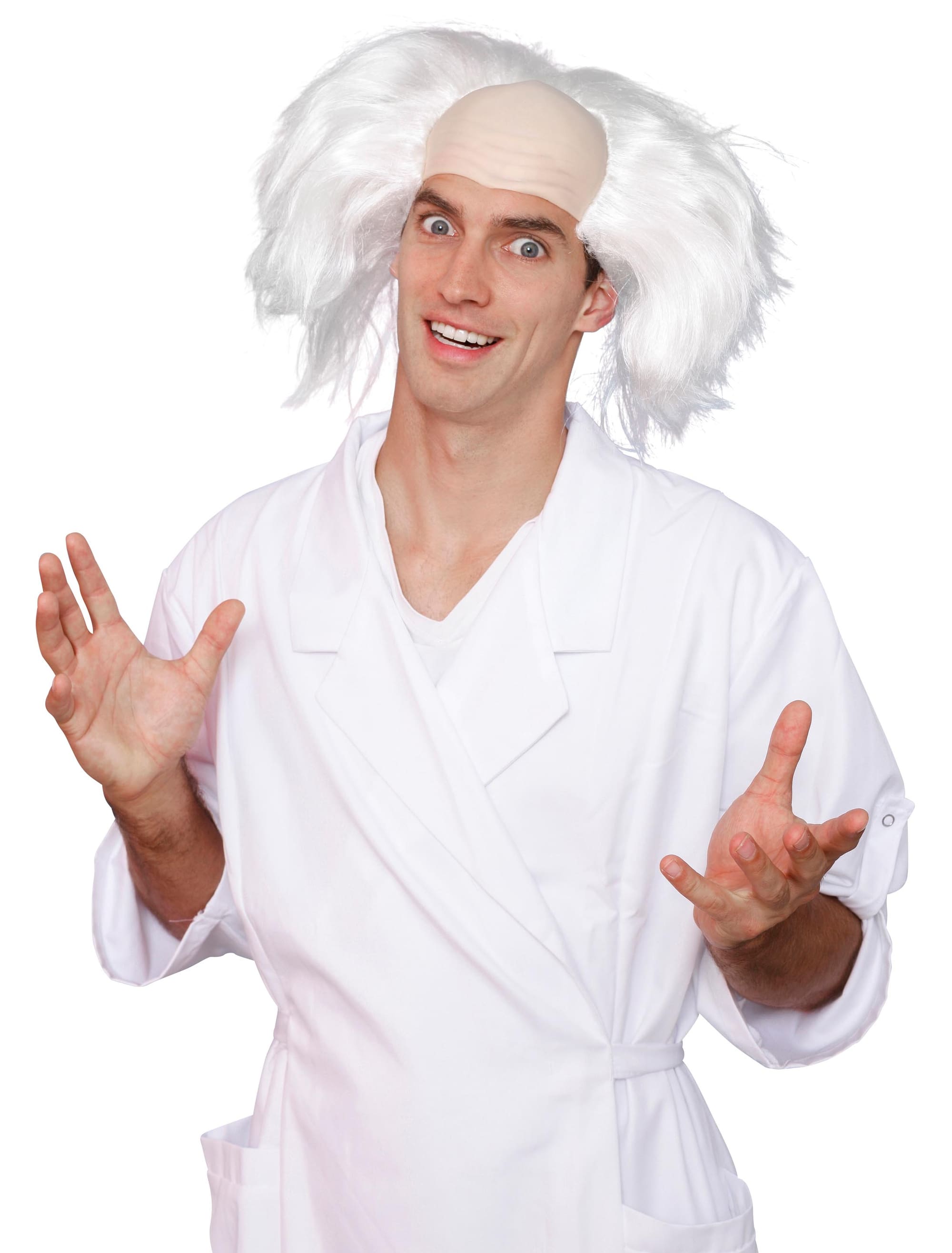 Perücke Einstein grau