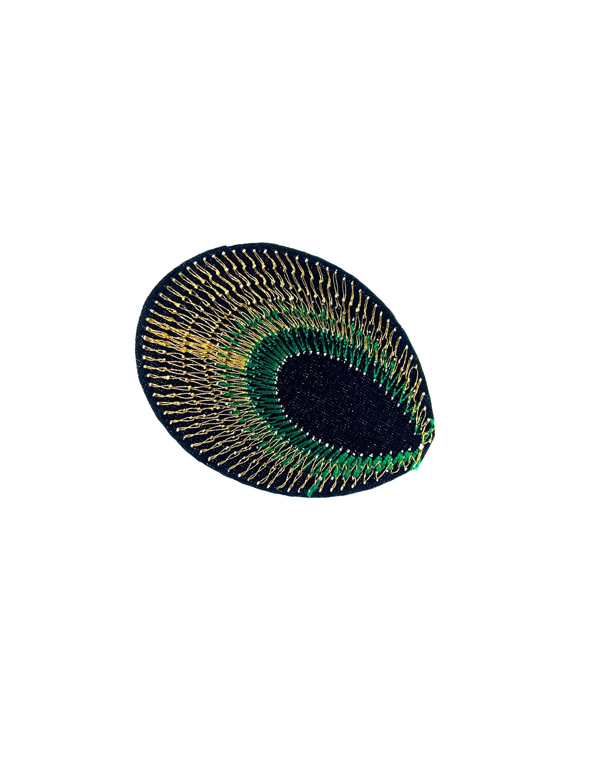 Bügelpatch Pfau 5,5cm