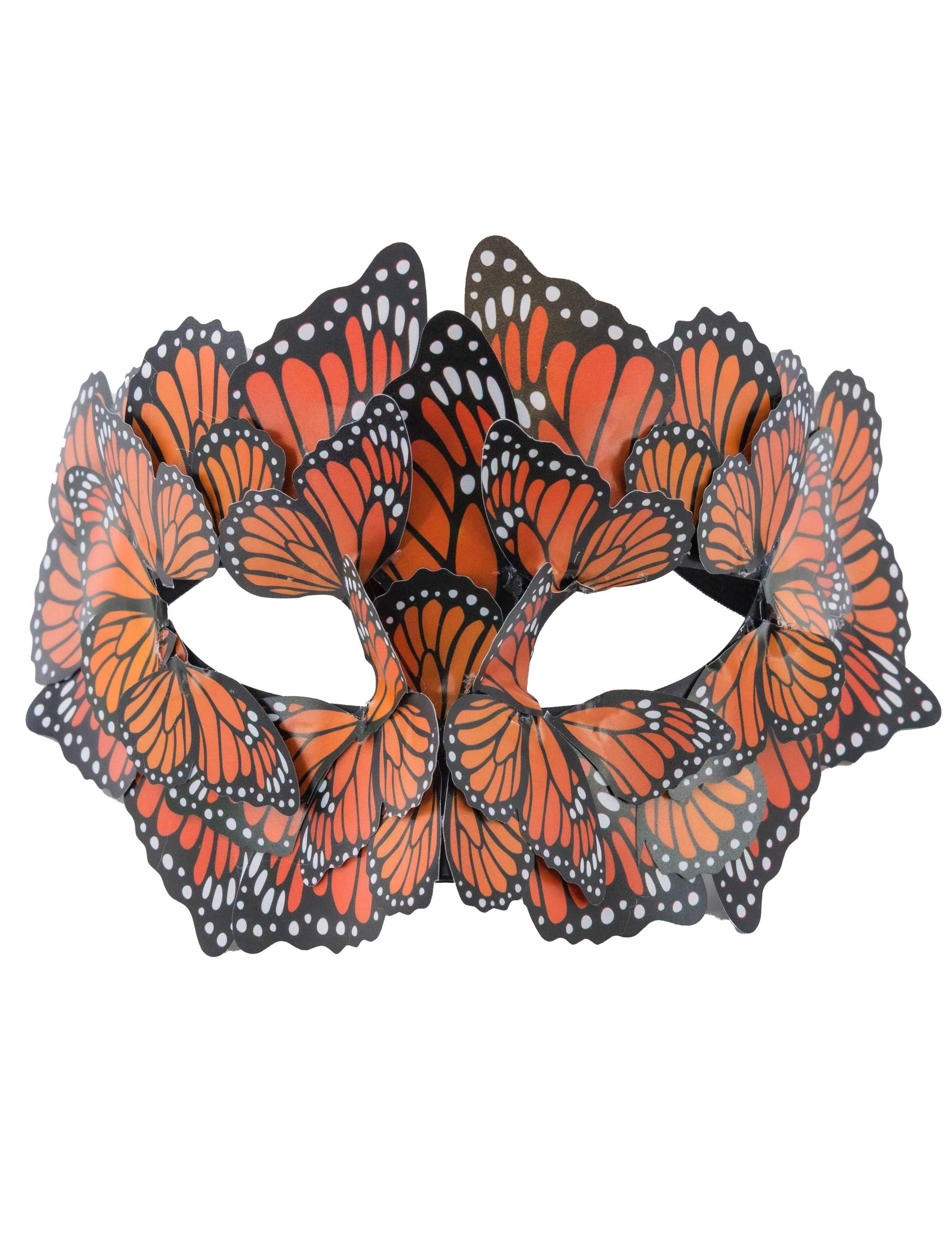 Augenmaske Schmetterling orange