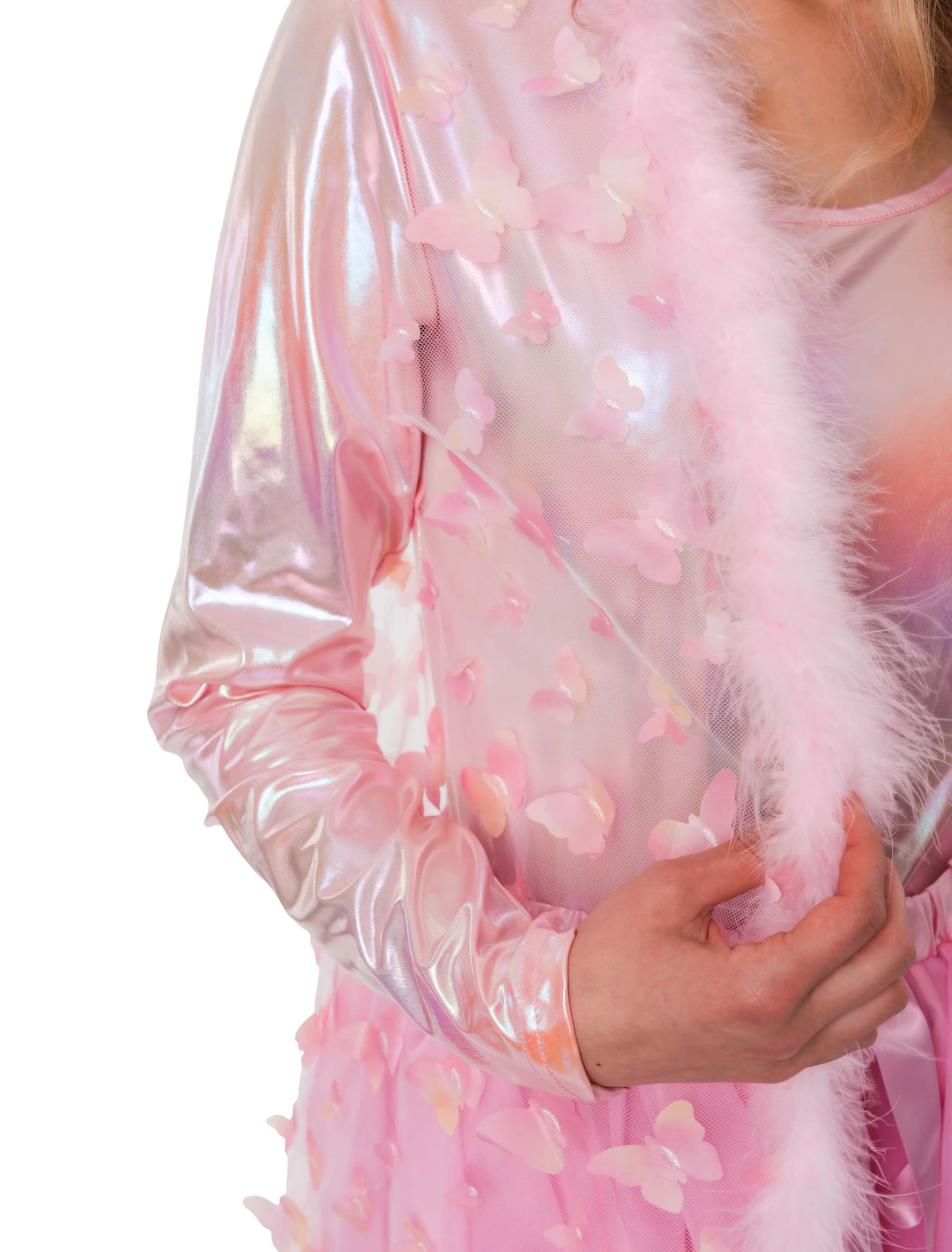 Weste lang Blumen Damen bunt S/M