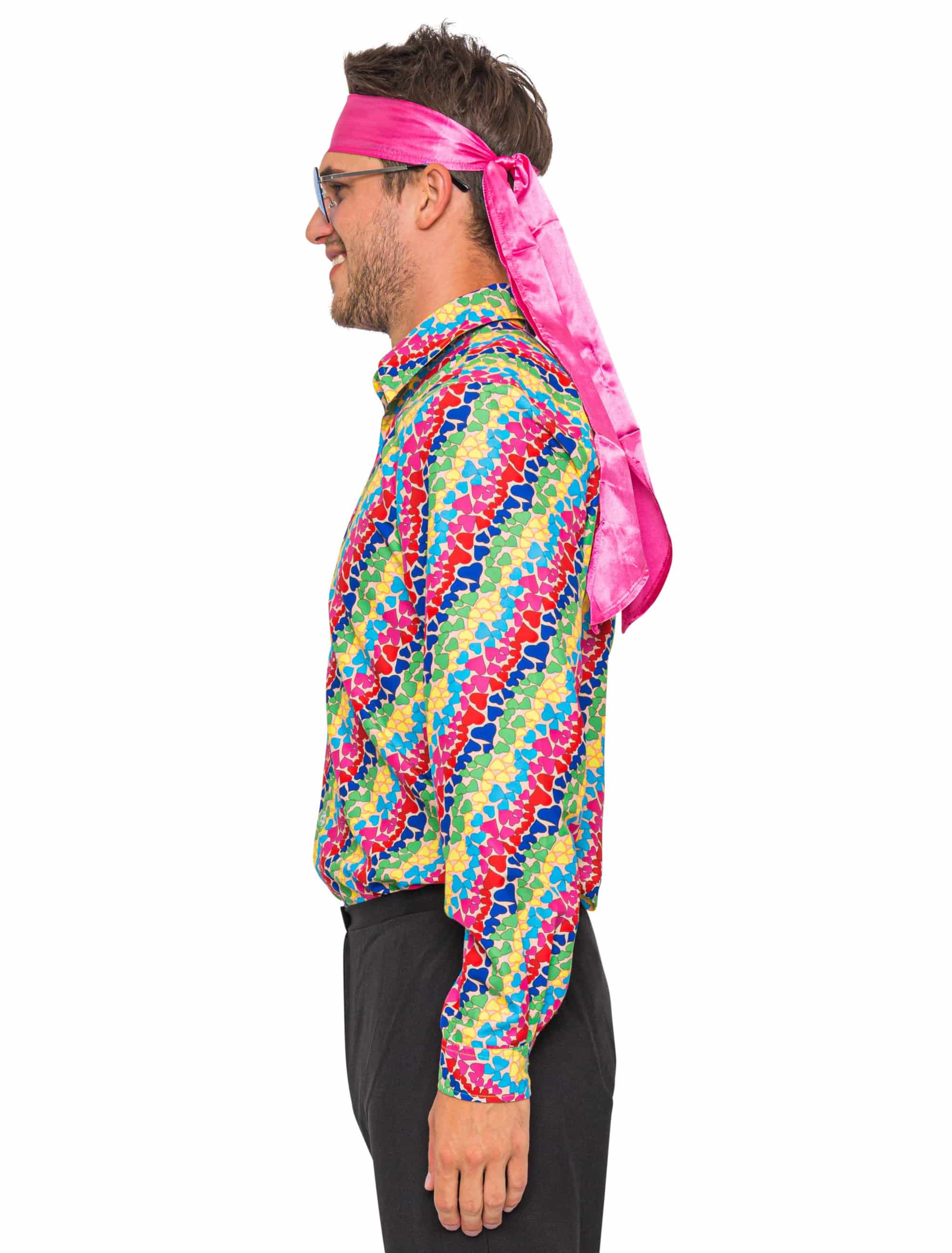 Hemd Herzen langarm Herren mehrfarbig 4XL