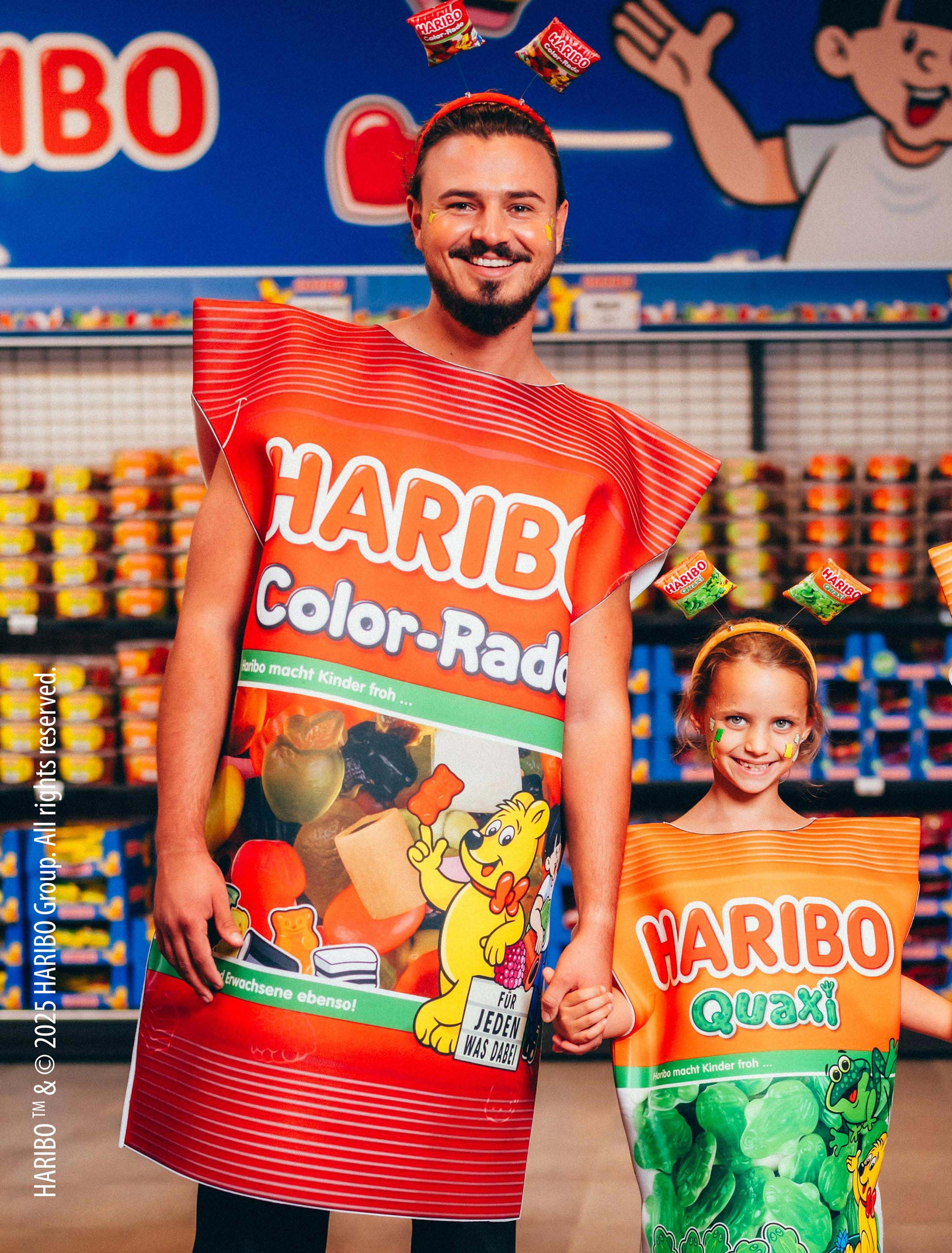 Kostüm HARIBO Color-Rado Erwachsene bunt one size