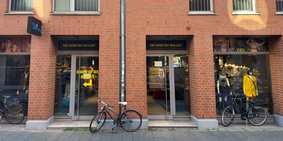 Deiters Kostümladen in Münster Außenansicht 2