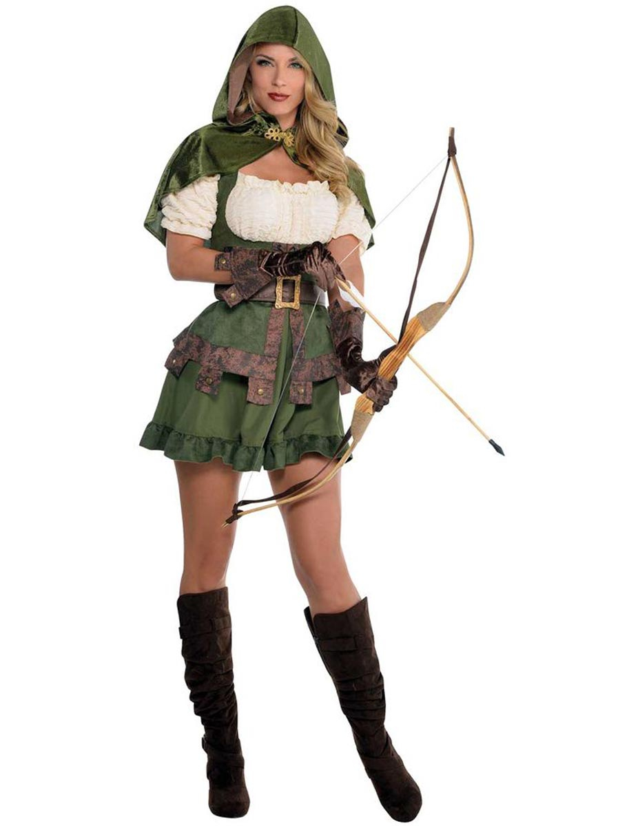 Kleid Robin 4-tlg. Damen grün M/L