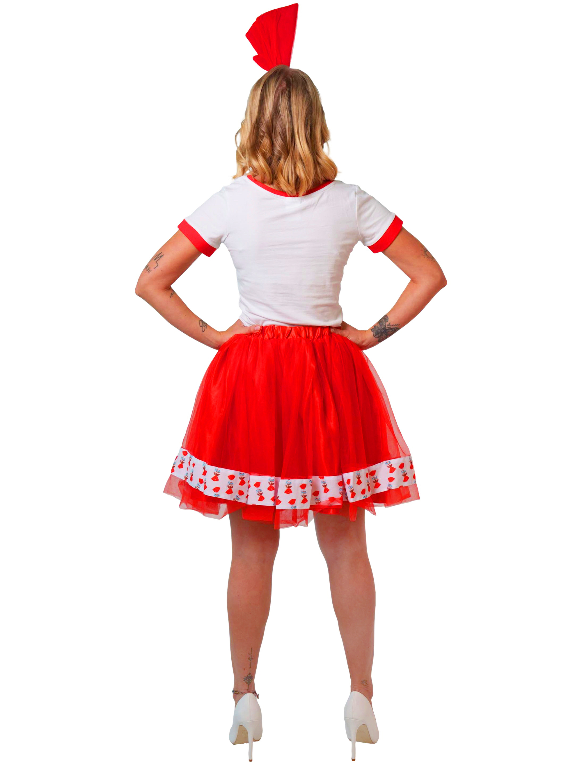 Petticoat kinder Schoko-Bons Damen rot 2XL/3XL