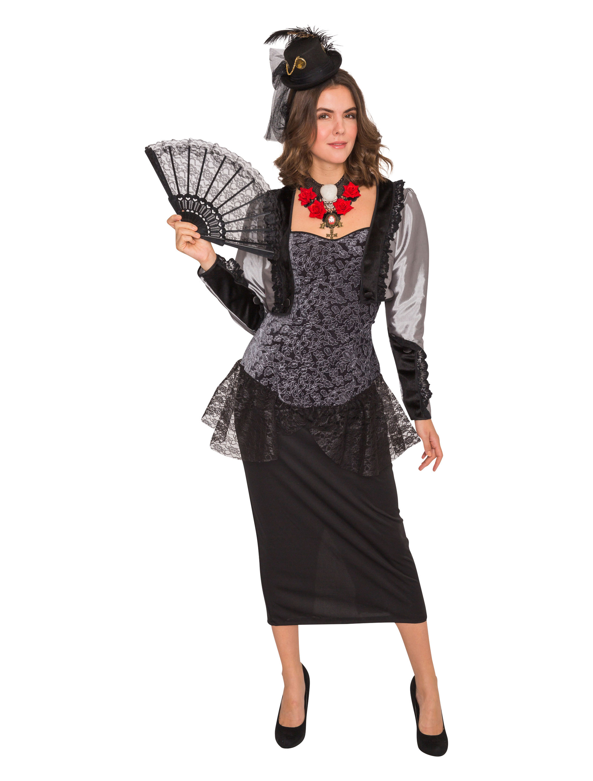 Viktorianische Dame de luxe 2-tlg. schwarz 44