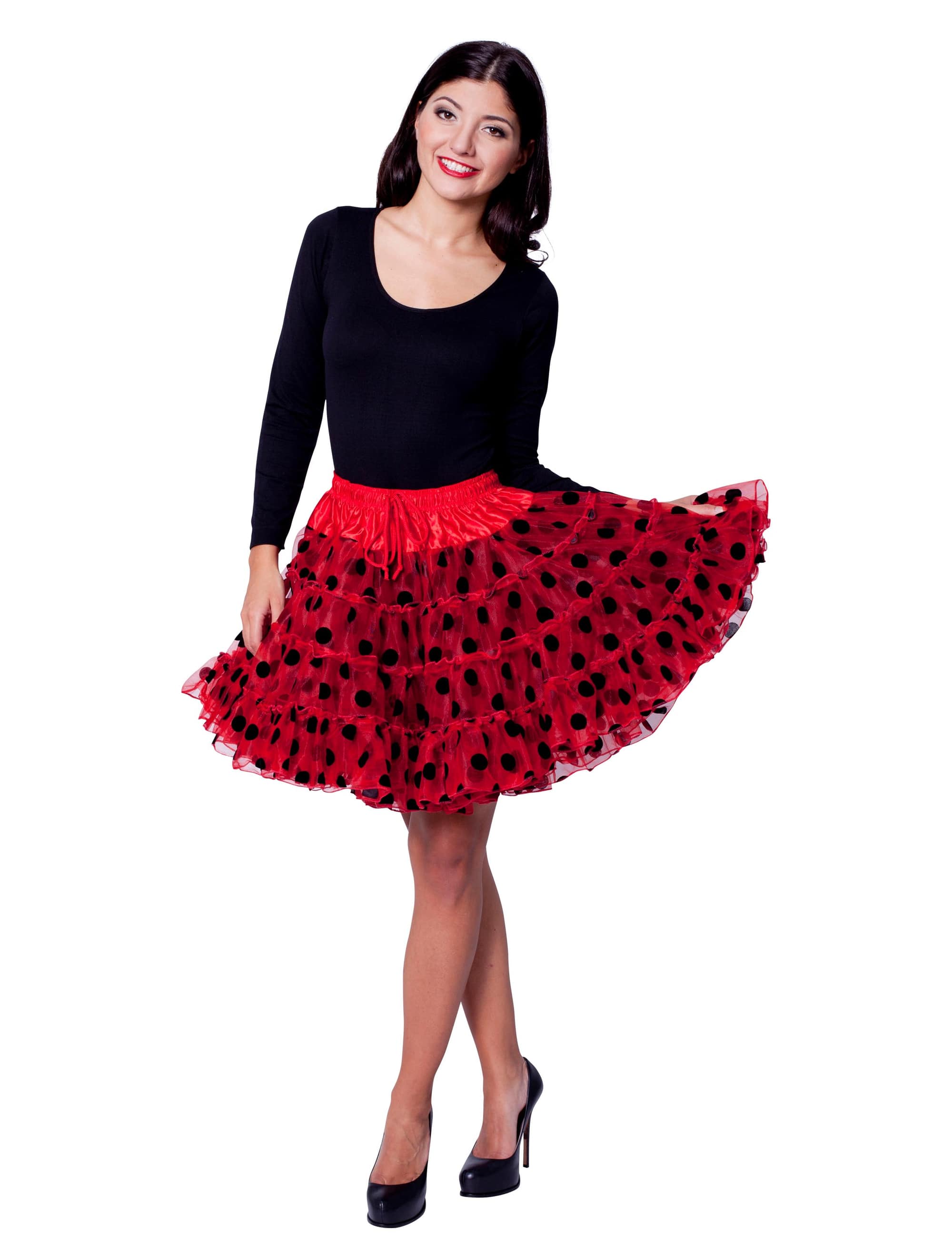 Petticoat de luxe Damen rot one size