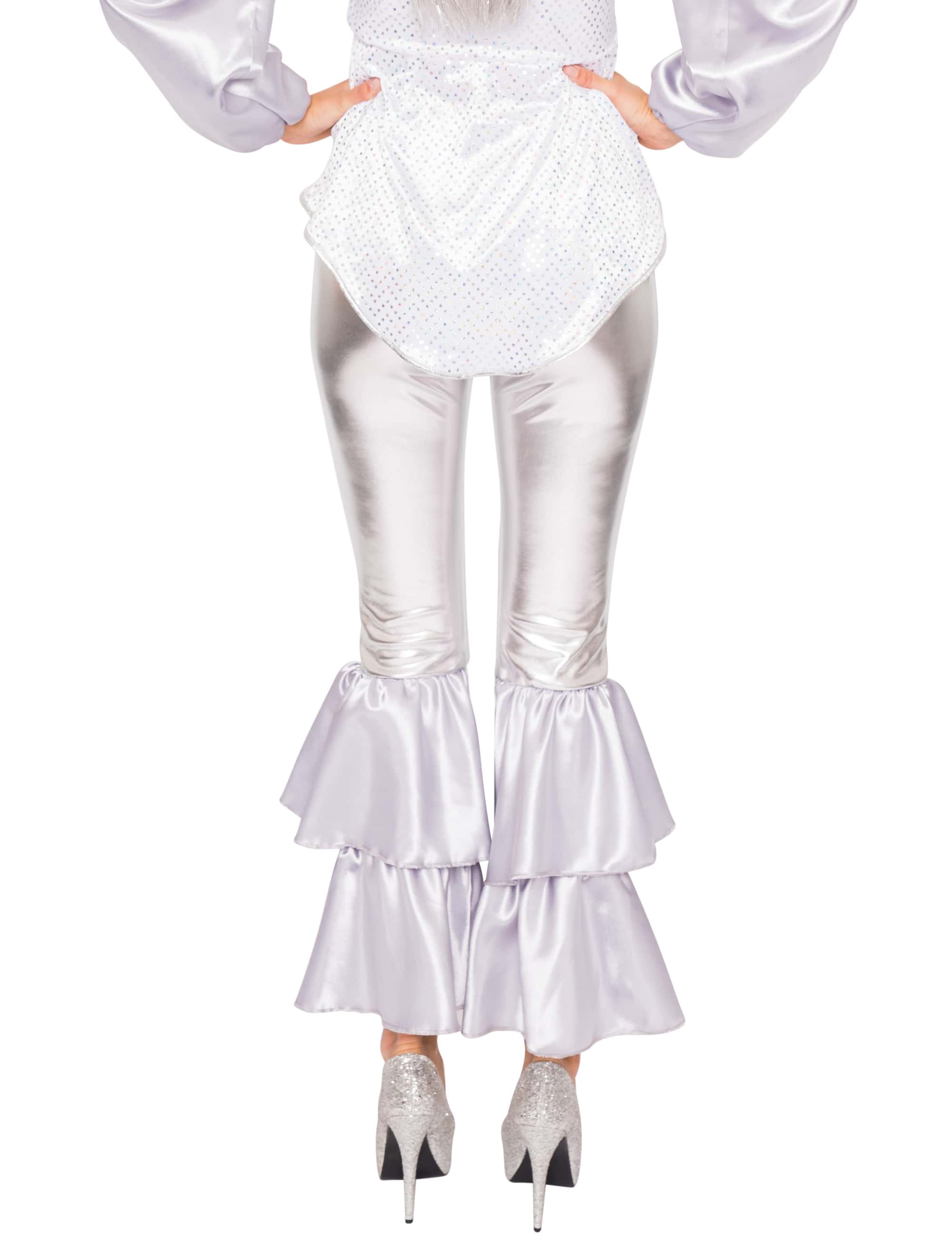 Anzug Disco 2-tlg. Damen silber L