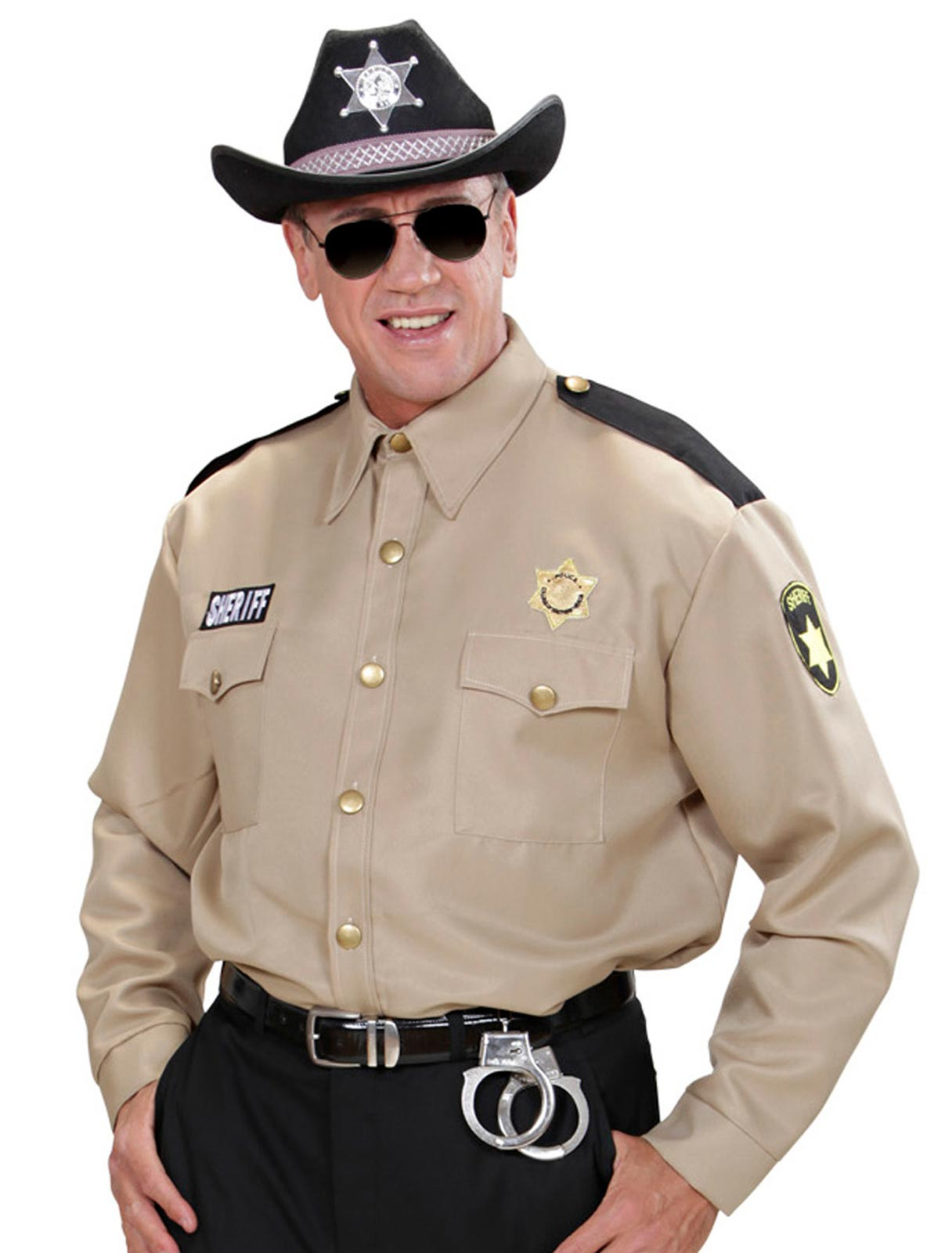 Hemd Sheriff Herren beige XL