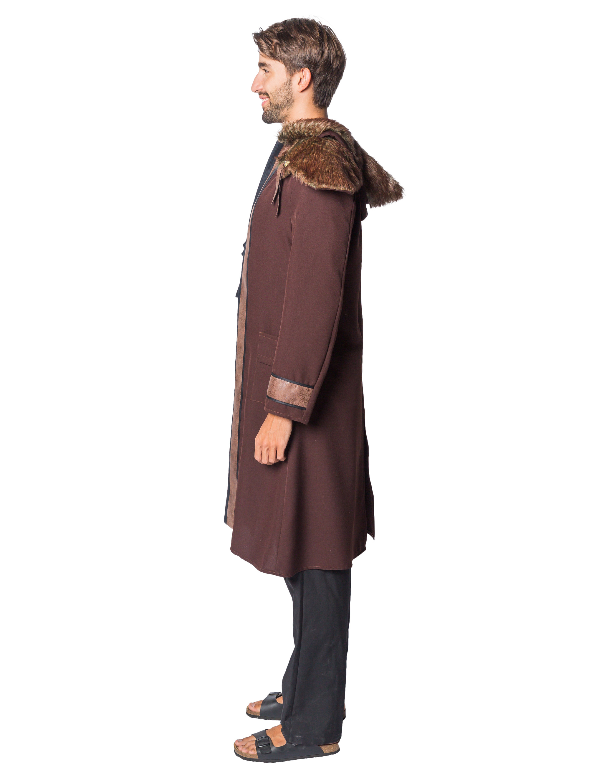 Mantel Wikinger Herren braun S
