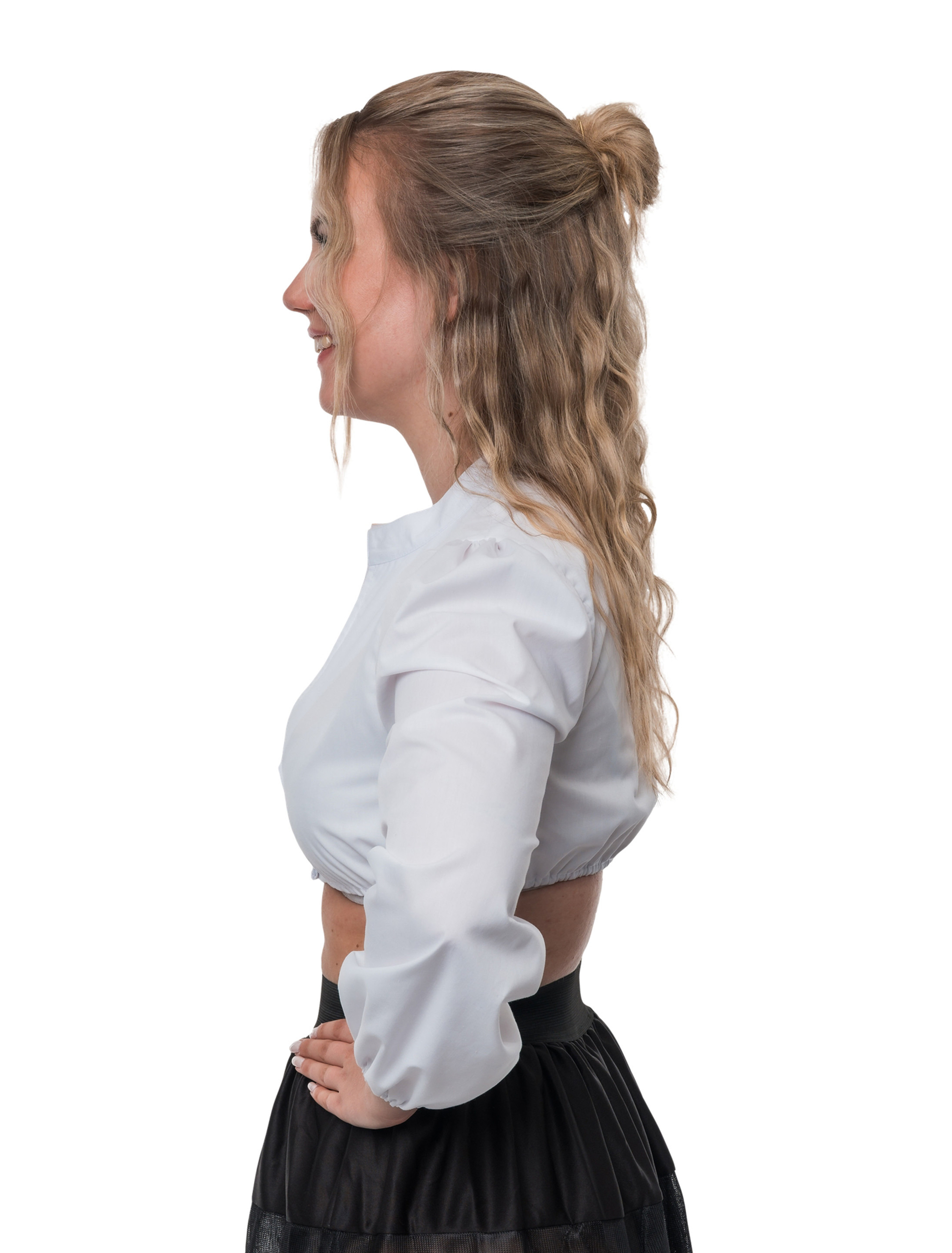 Dirndlbluse Marie Damen weiß 36
