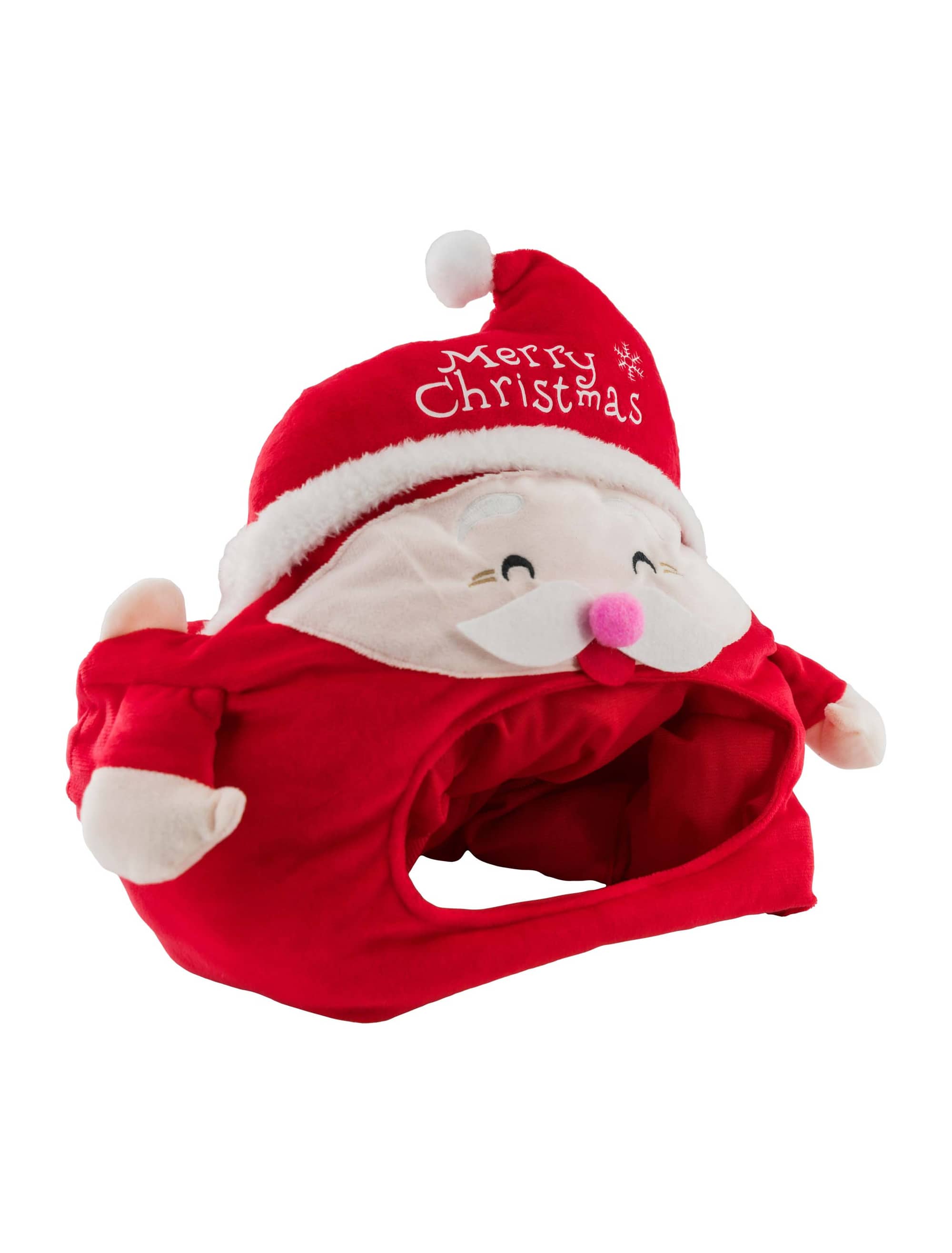 Mütze Weihnachtsmann rot/weiß one size