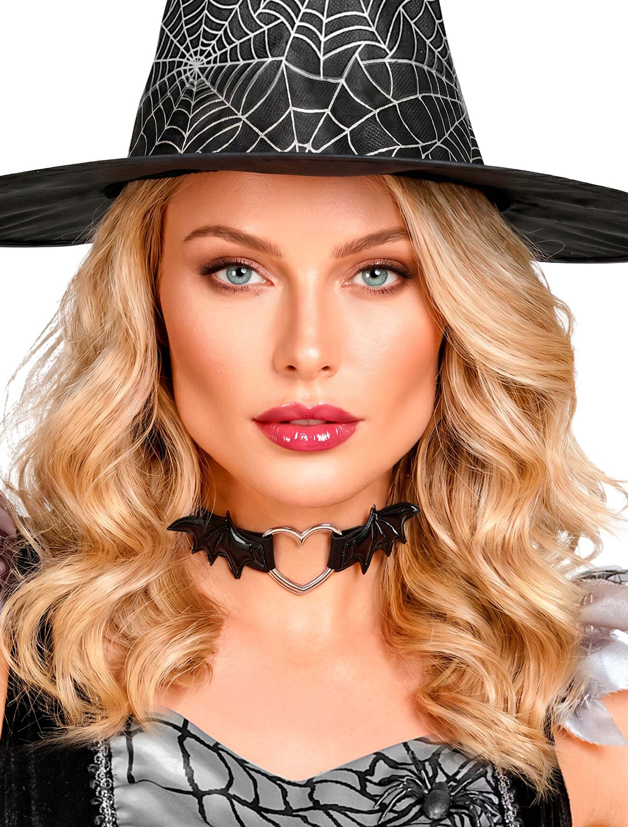 Choker mit Herz und Fledermausflügeln schwarz