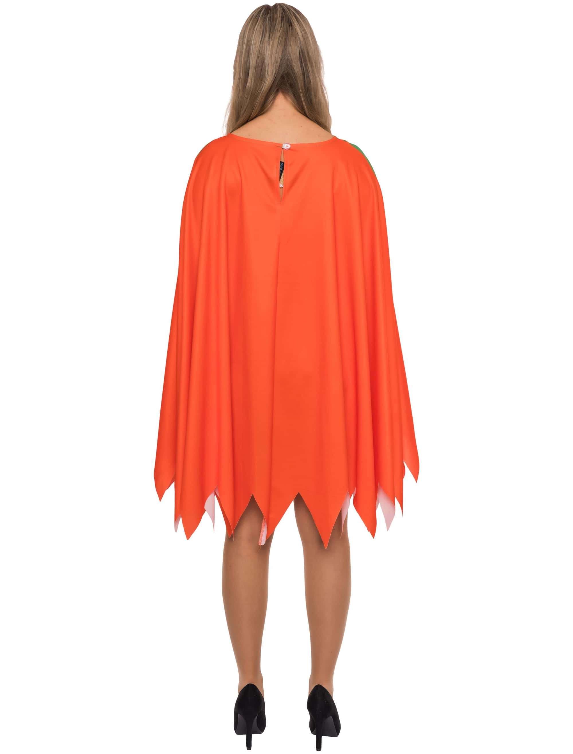 Cape lachender Kürbis orange/grün one size