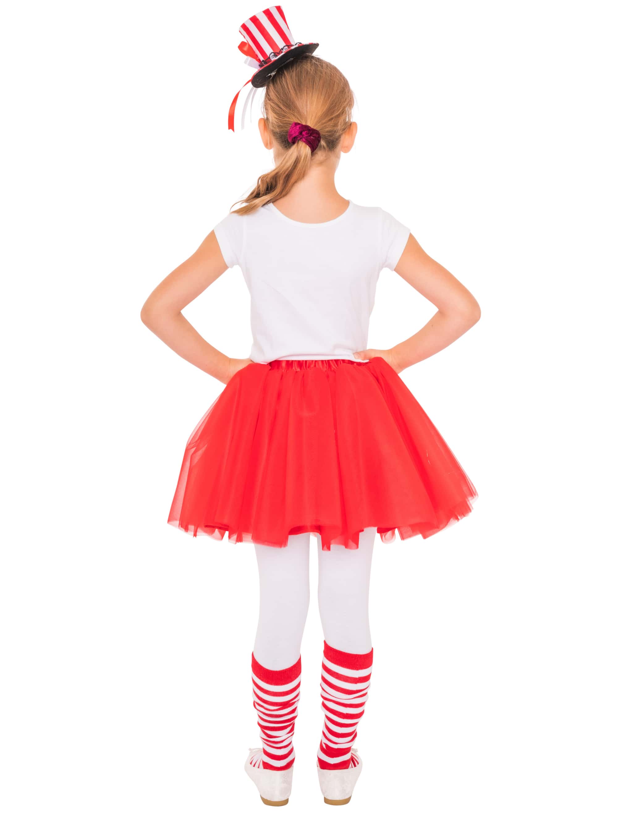 Tüllrock Mädchen rot one size